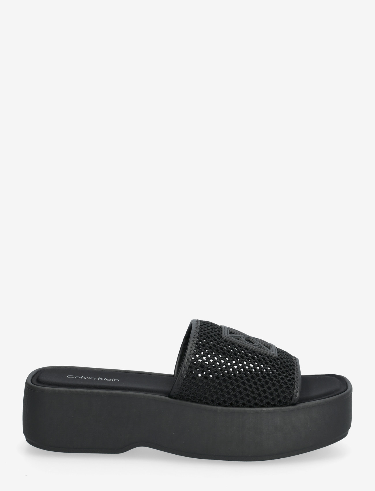 Calvin Klein - FLATFORM SNDL MESH - platformsandaler - triple black - 1