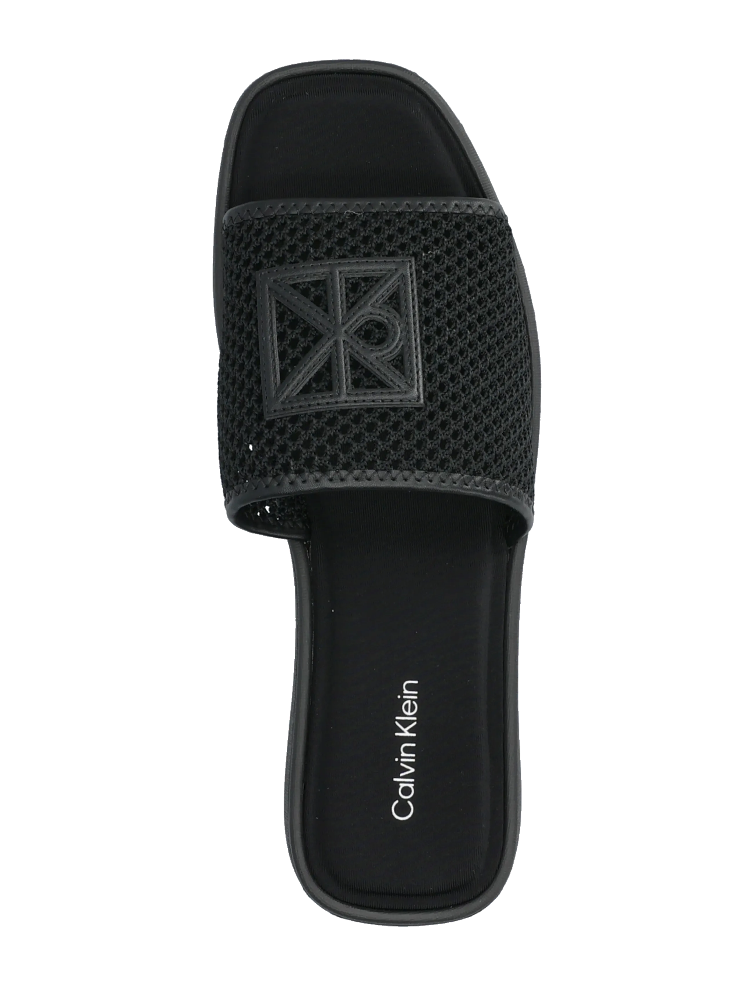 Calvin Klein - FLATFORM SNDL MESH - platform sandals - triple black - 3