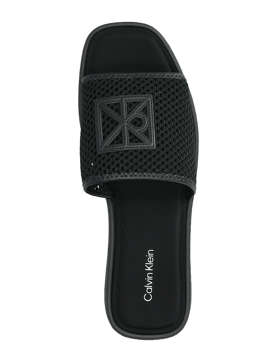 Calvin Klein - FLATFORM SNDL MESH - plateau-sandalen - triple black - 3