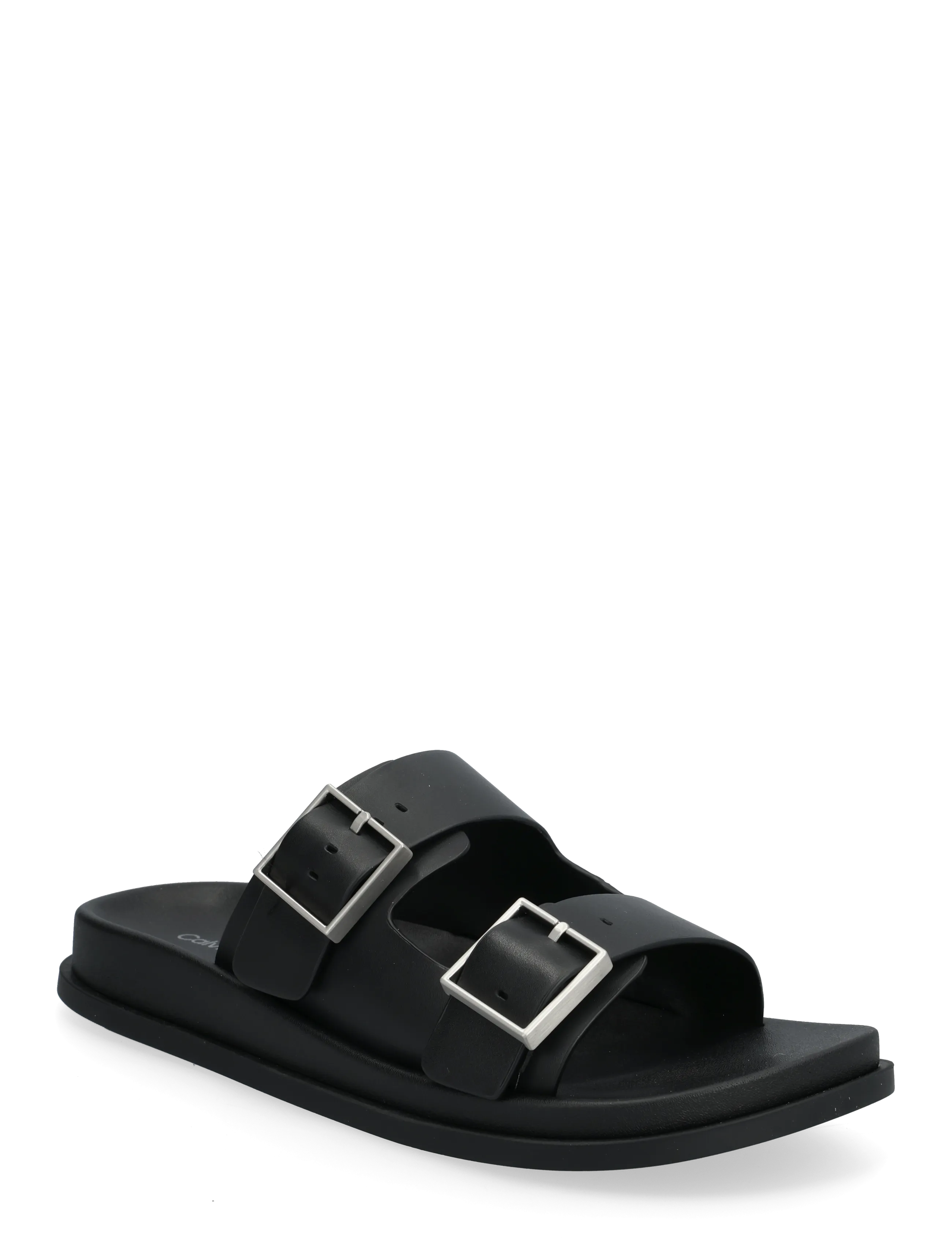 Calvin Klein CITY SANDAL BUCKLE LTH - Sandaalid - TRIPLE BLACK / black