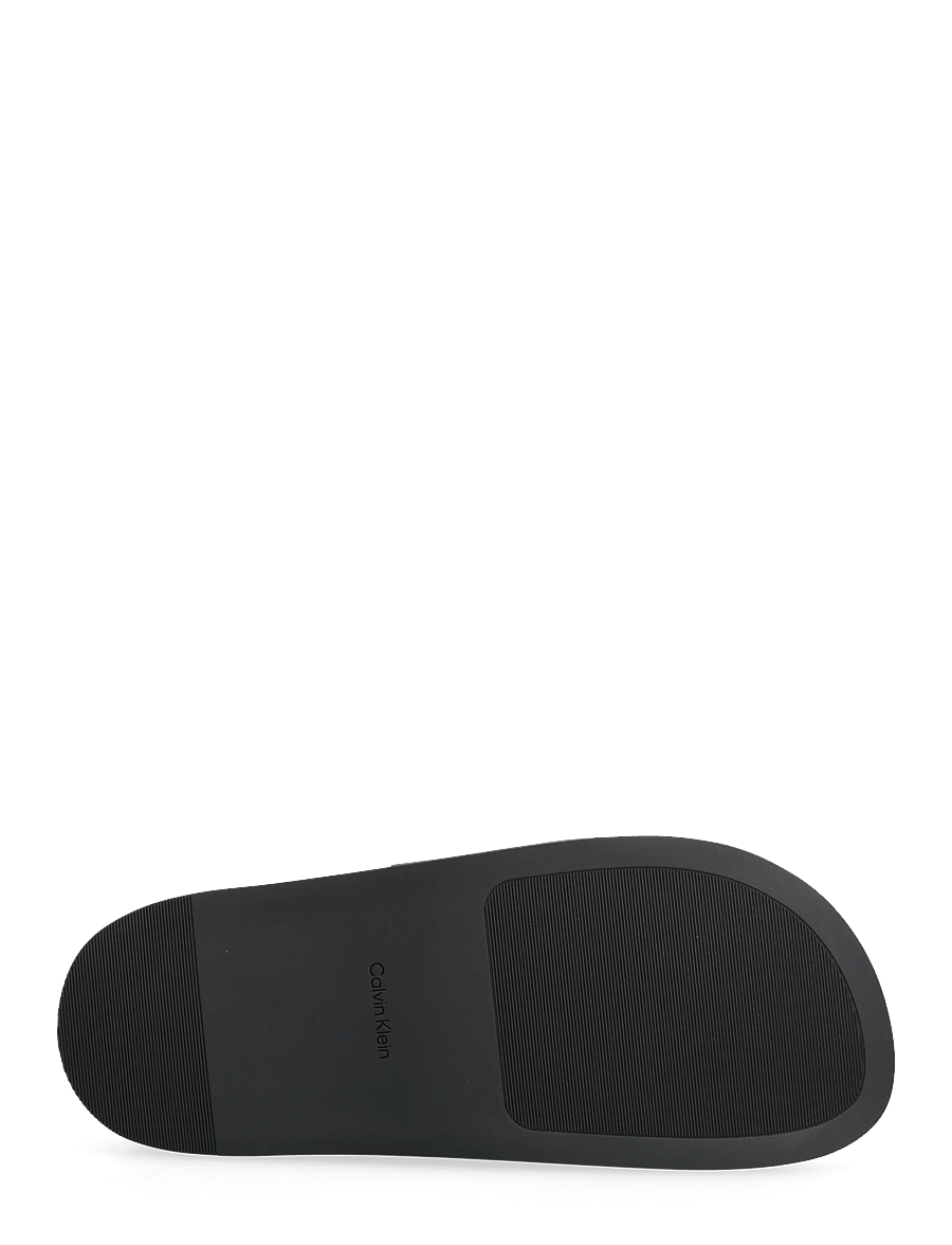 Calvin Klein - CITY SANDAL BUCKLE LTH - flade sandaler - triple black - 4