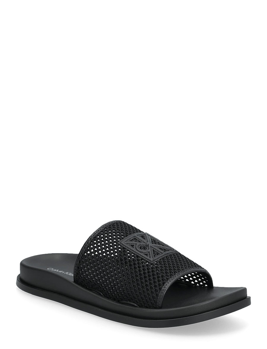 Calvin Klein - CITY SANDAL MULE MESH - badtofflor - triple black - 0