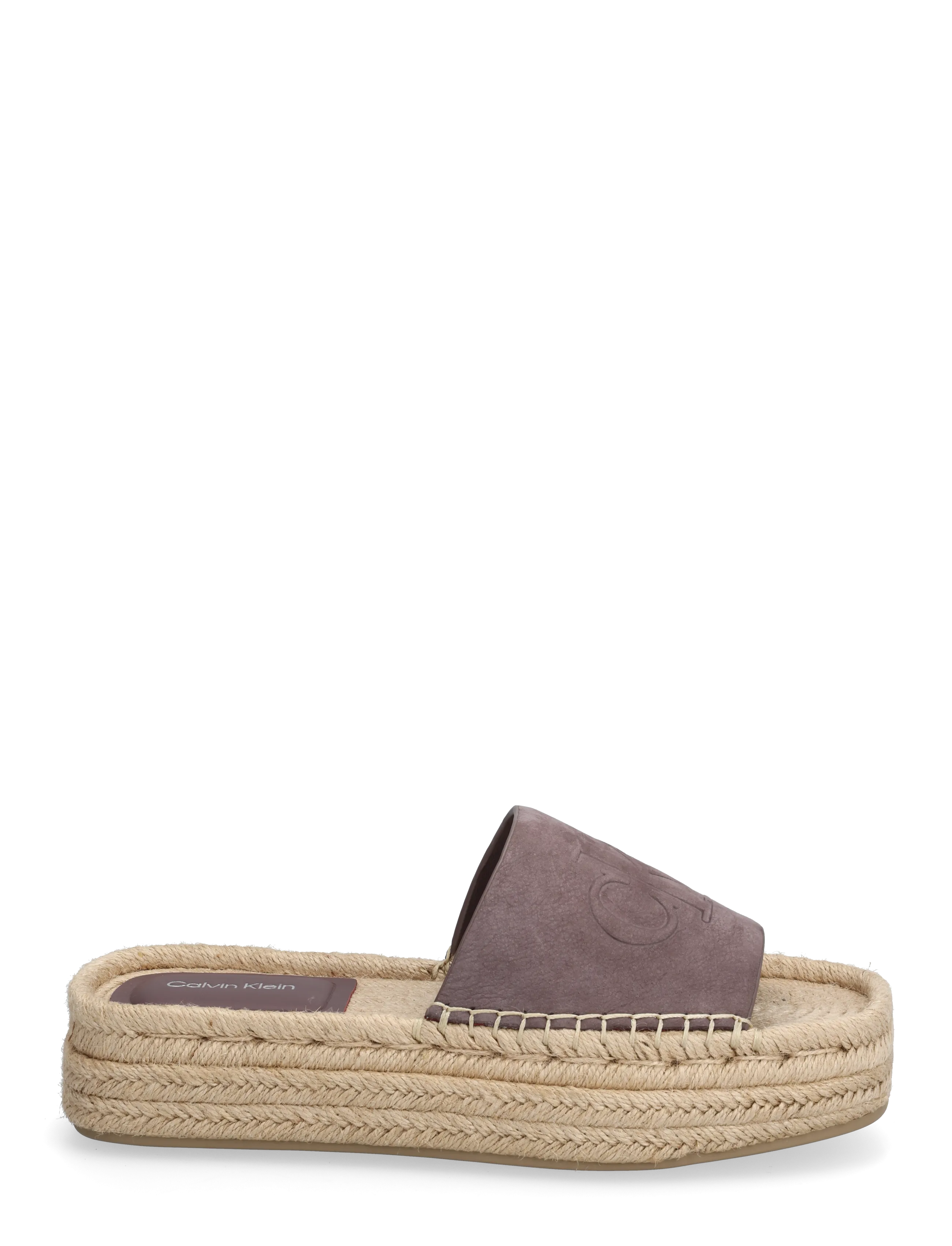 Calvin Klein - FLATF ESPA MULE NUB MG - flade mules - peppercorn - 1