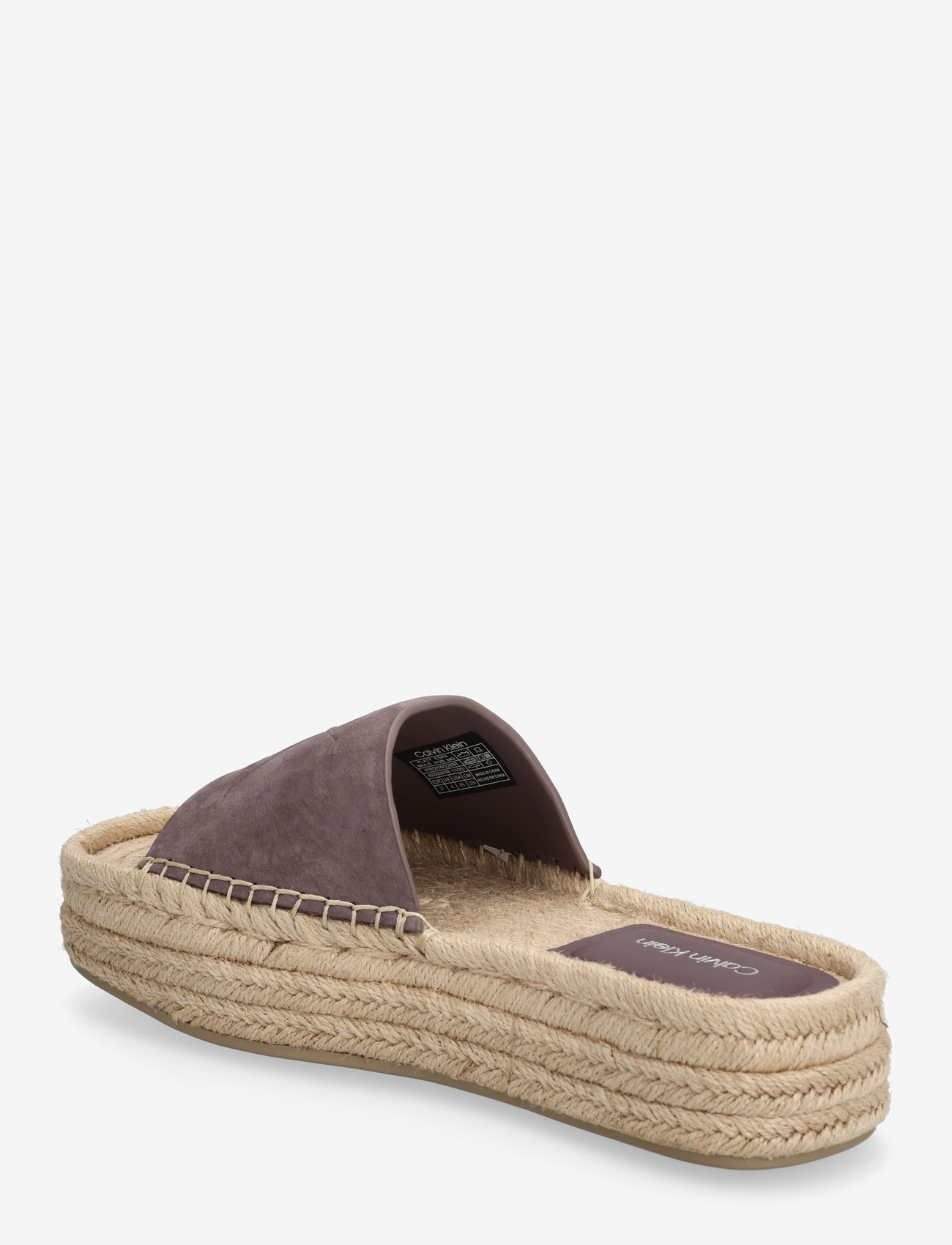 Calvin Klein - FLATF ESPA MULE NUB MG - platta mules - peppercorn - 2