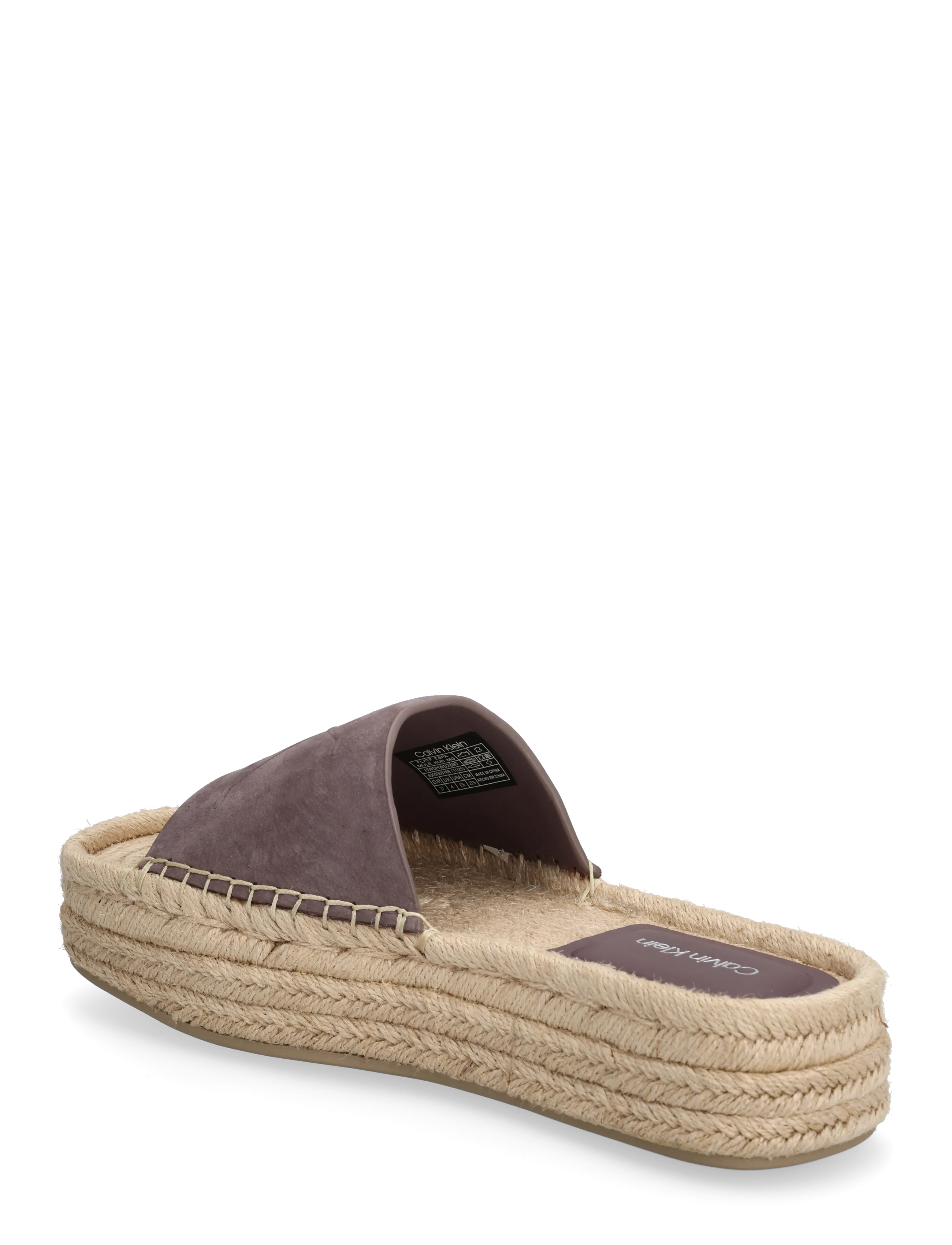 Calvin Klein - FLATF ESPA MULE NUB MG - flade mules - peppercorn - 2