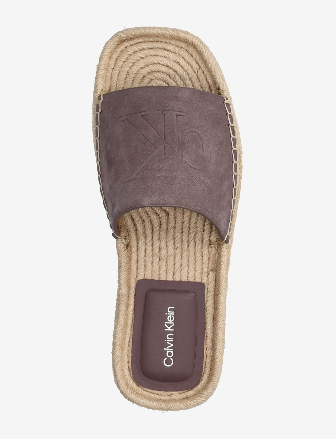 Calvin Klein - FLATF ESPA MULE NUB MG - platta mules - peppercorn - 3
