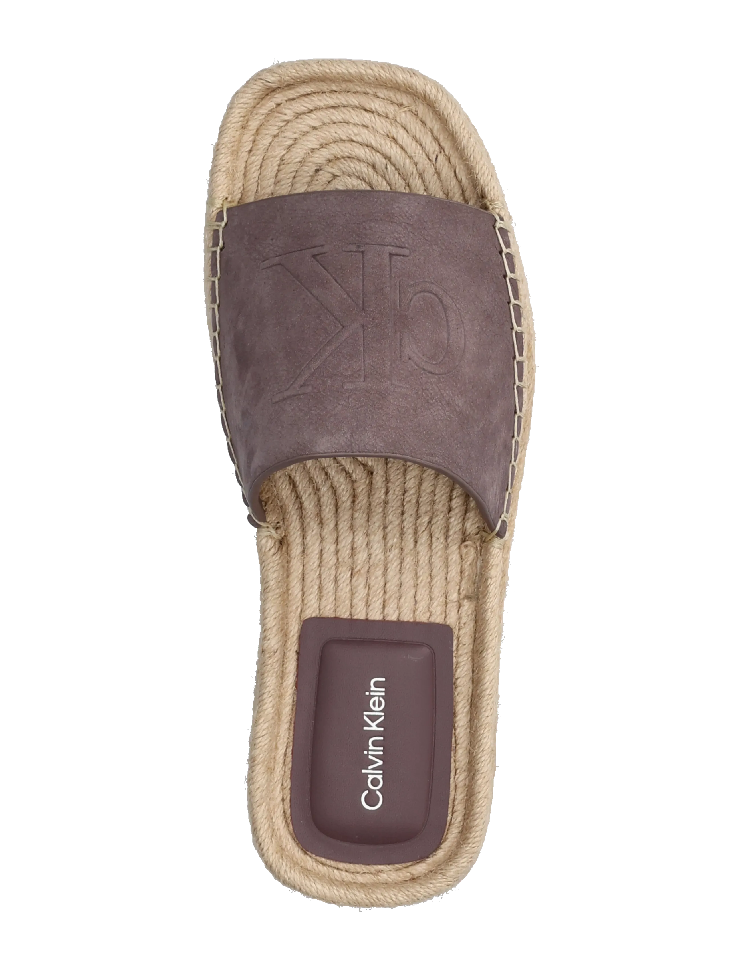 Calvin Klein - FLATF ESPA MULE NUB MG - flade mules - peppercorn - 3