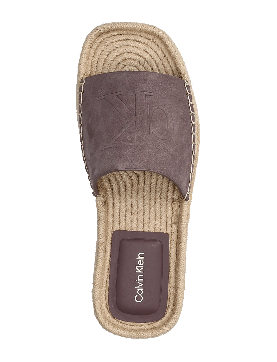 Calvin Klein - FLATF ESPA MULE NUB MG - espadrilles - peppercorn - 3