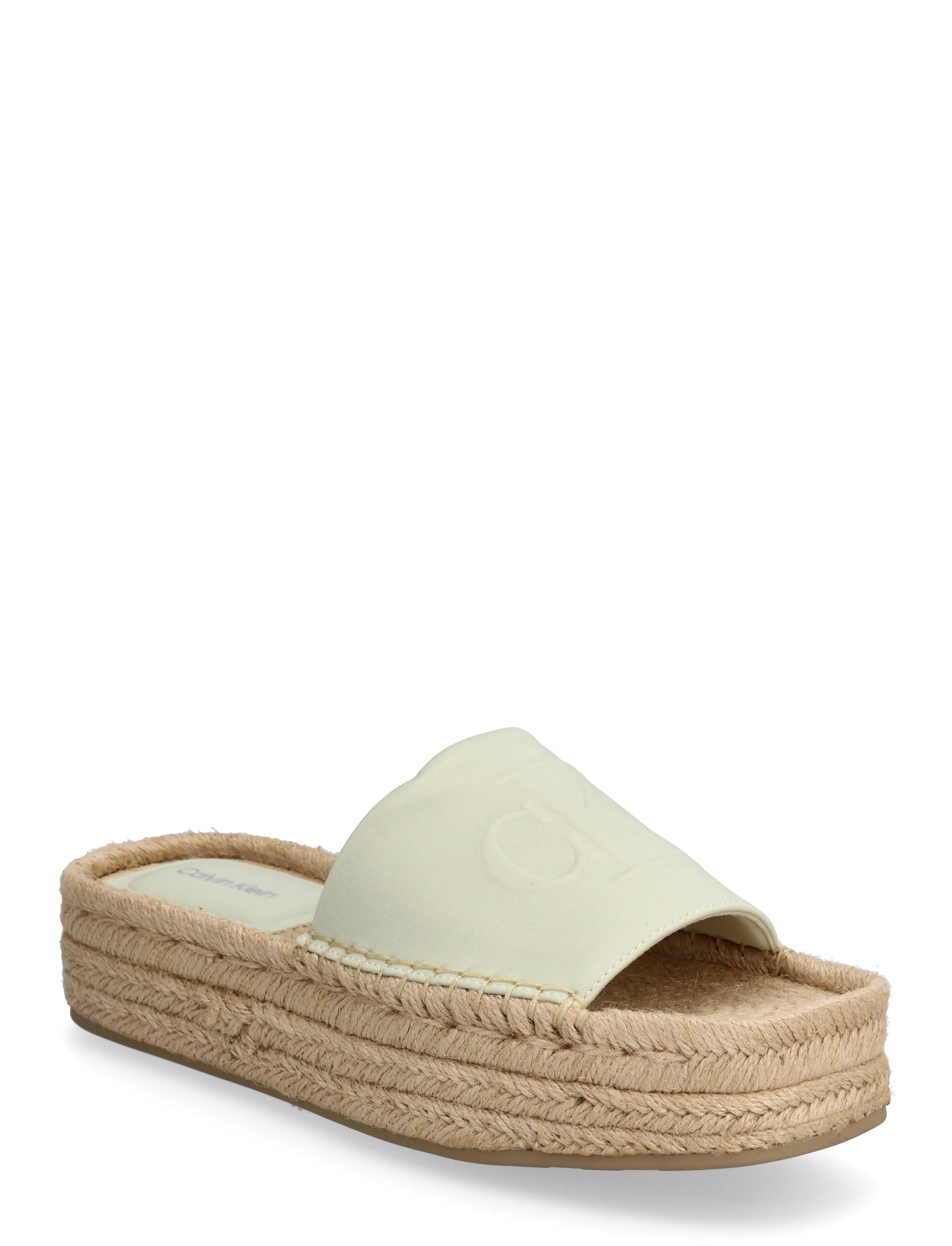 Calvin Klein FLATF ESPA NEOP MG - Talons hauts - MISTY BLUE / beige