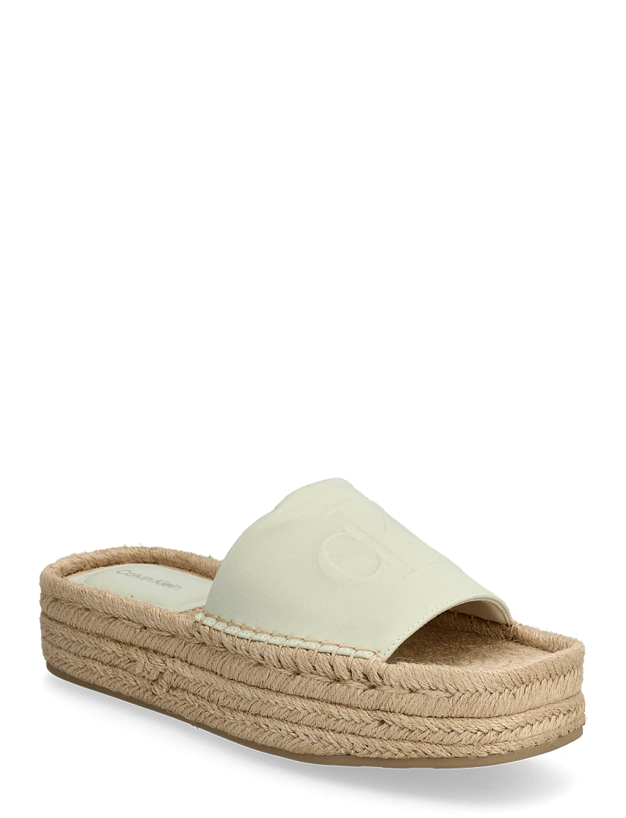 Calvin Klein - FLATF ESPA NEOP MG - espadrilles mit absatz - misty blue - 0
