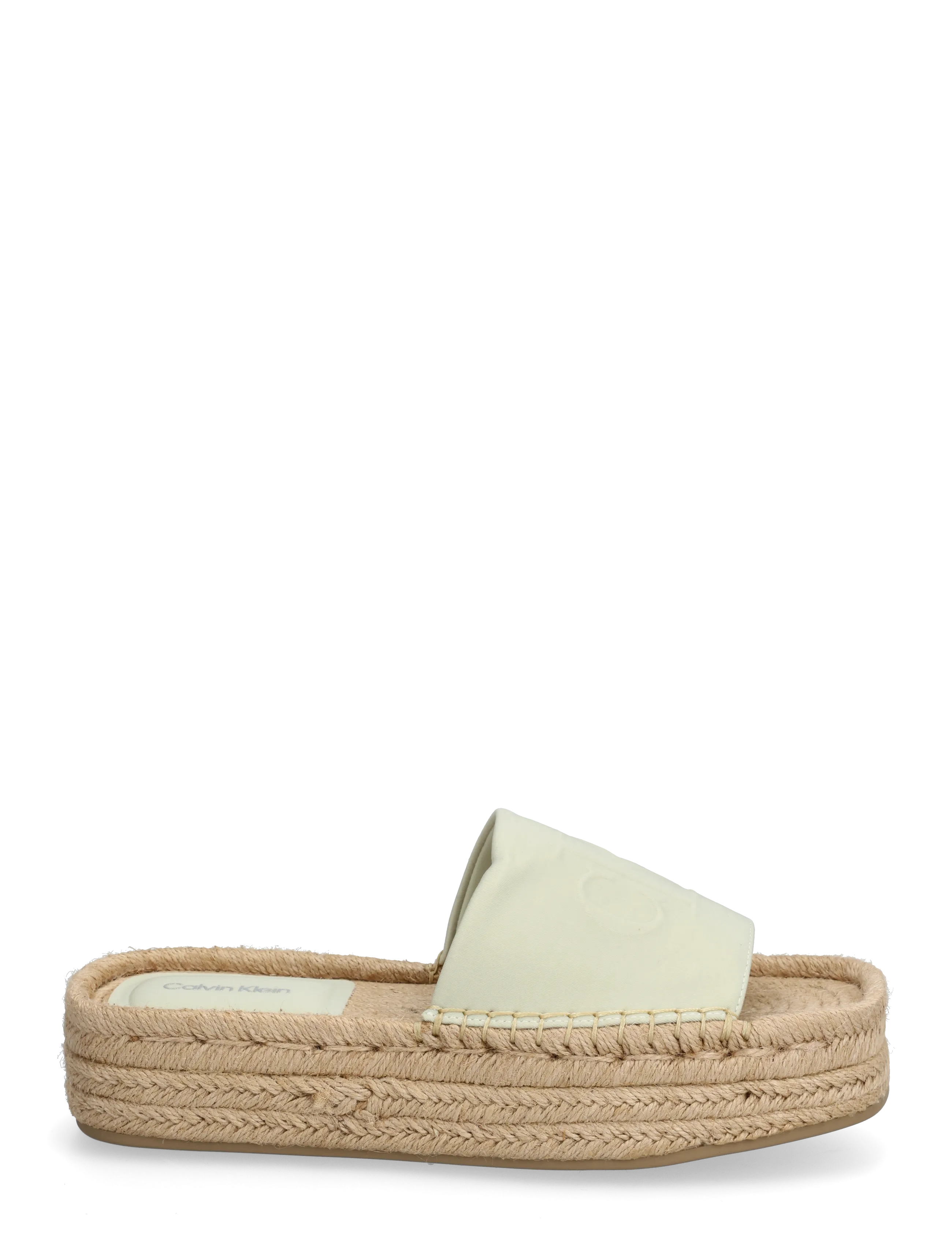 Calvin Klein - FLATF ESPA NEOP MG - højhælede espadrillos - misty blue - 1