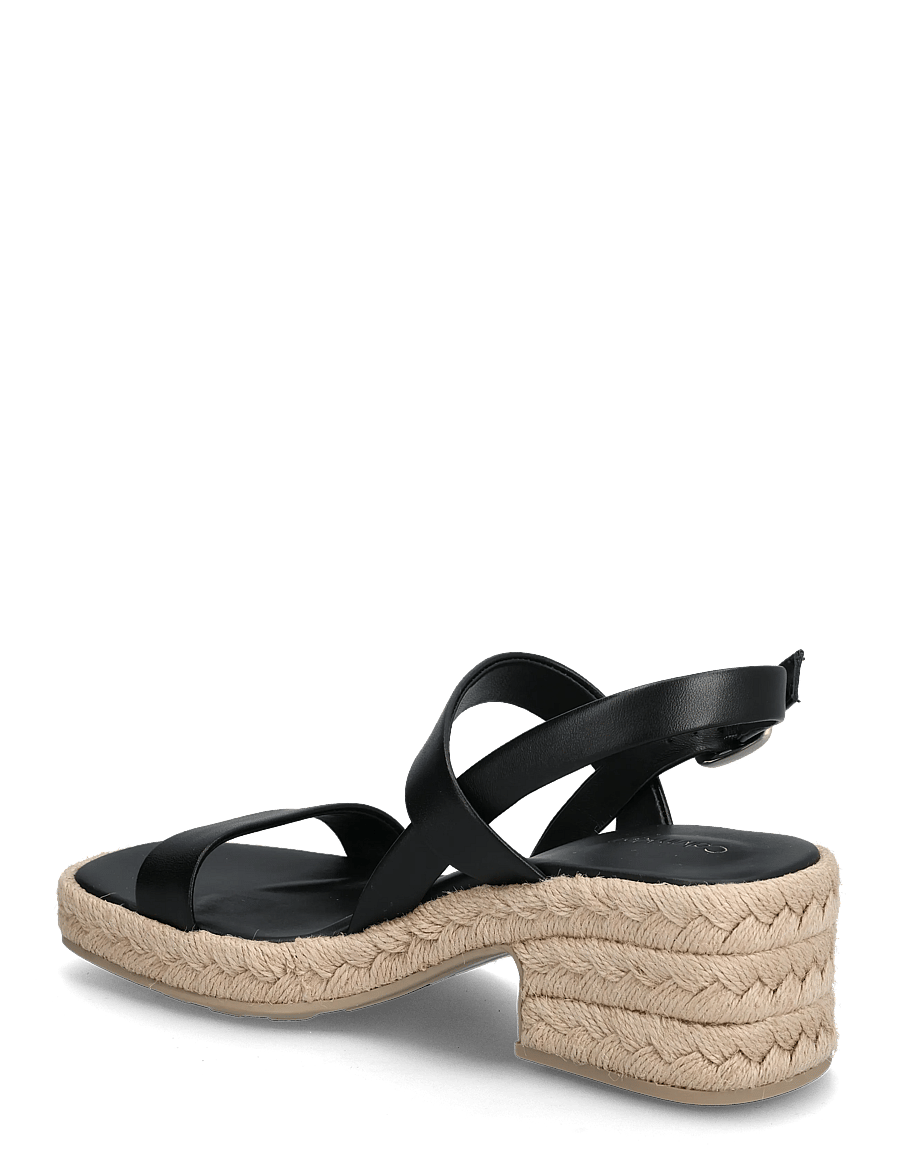 Calvin Klein - BLOCK HEEL ESPA 50 SLINGB LTH - espadrilles à talons - ck black - 2