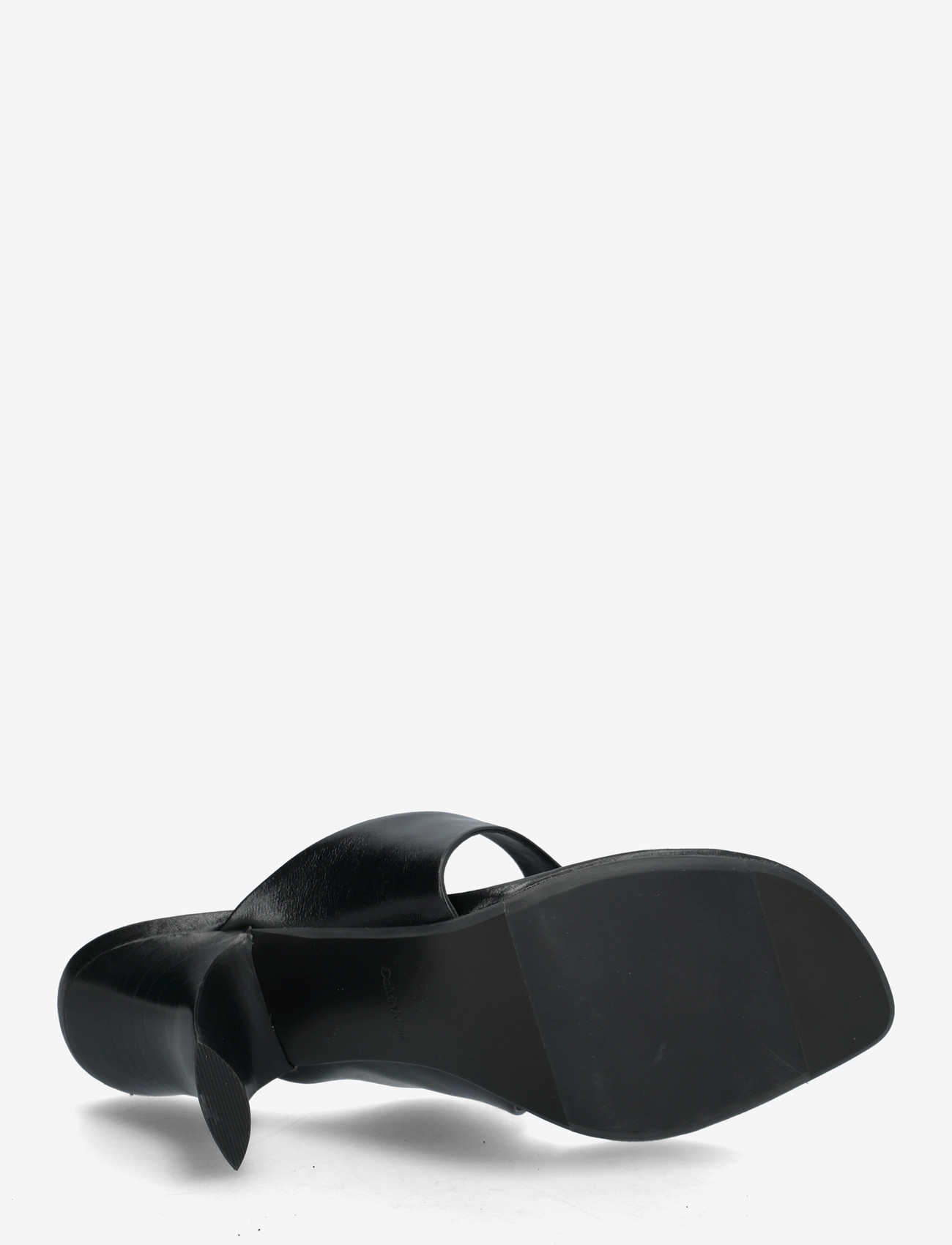 Calvin Klein - SCULPT KITT HEEL SNDL THONG LTH - sandaletten - triple black - 4
