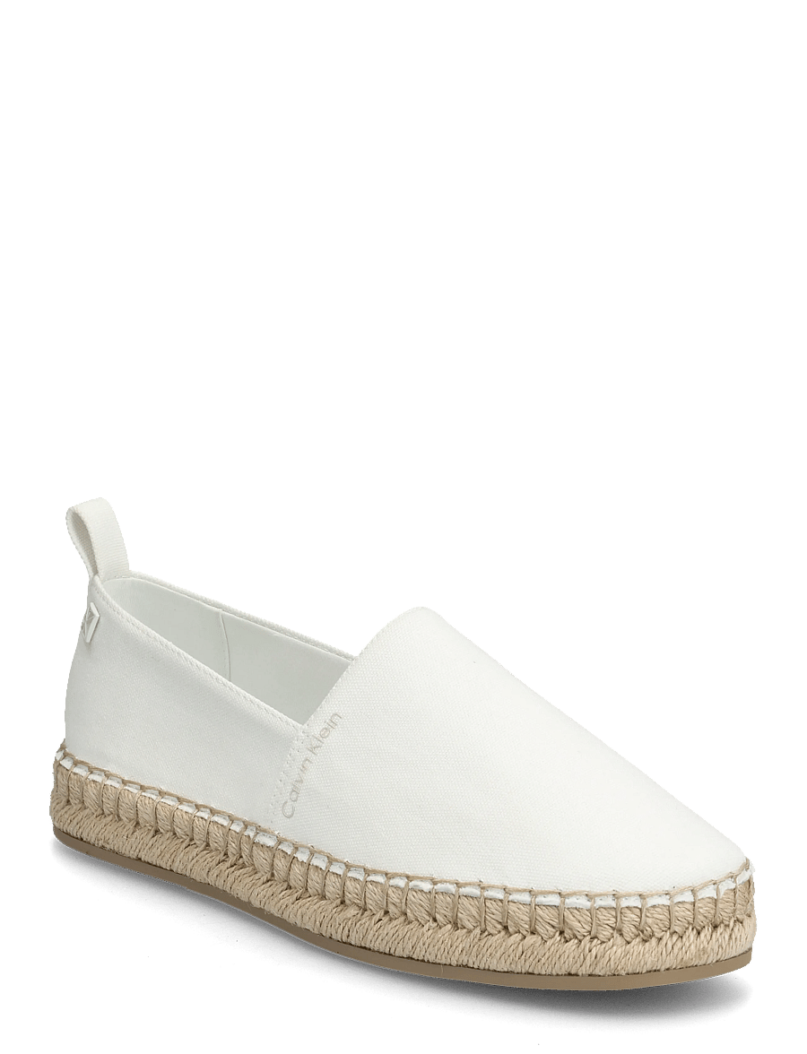 Calvin Klein - OBLIQUE ESPADRILLE CANVAS - espadrillos - off white - 0