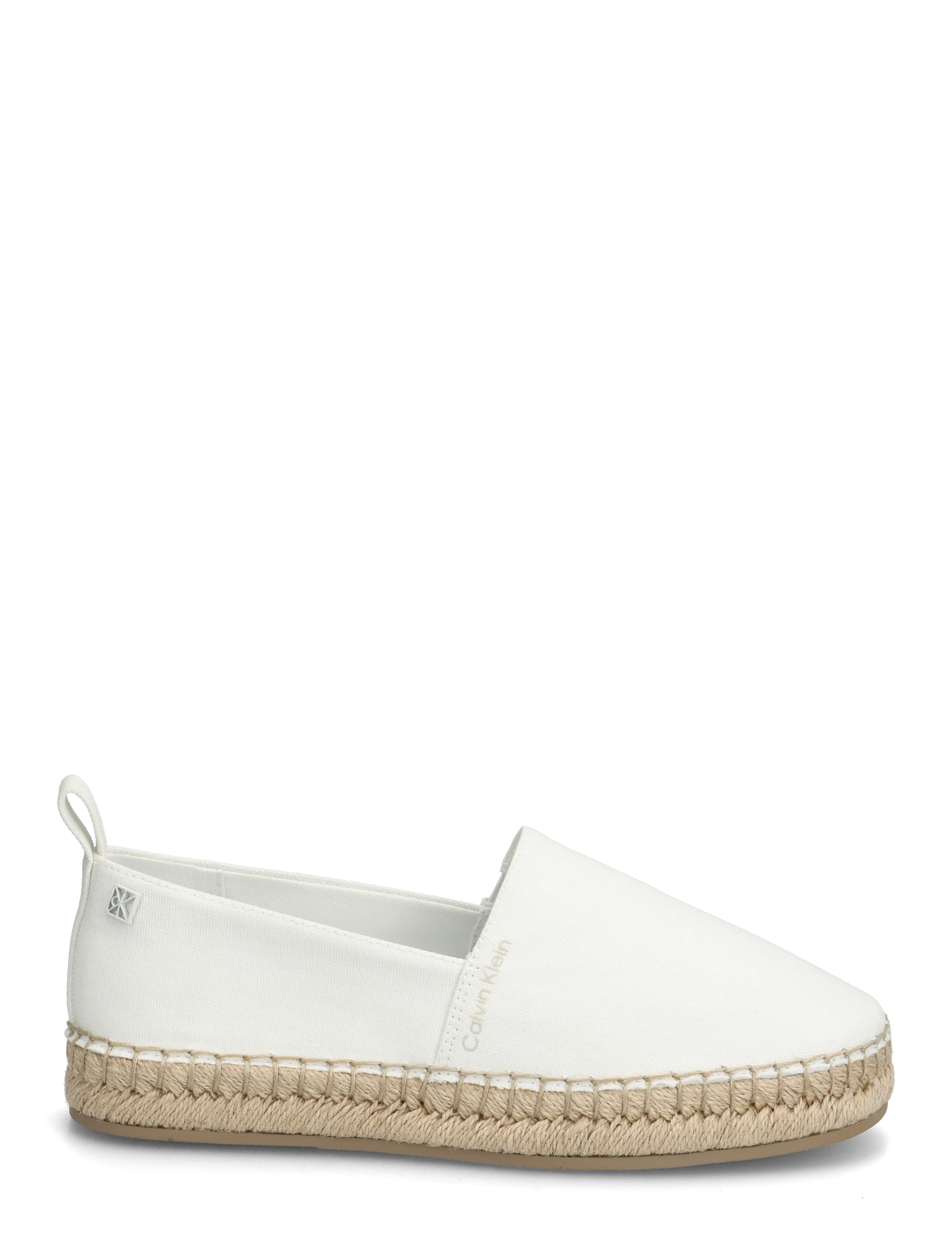 Calvin Klein - OBLIQUE ESPADRILLE CANVAS - espadrillos - off white - 1