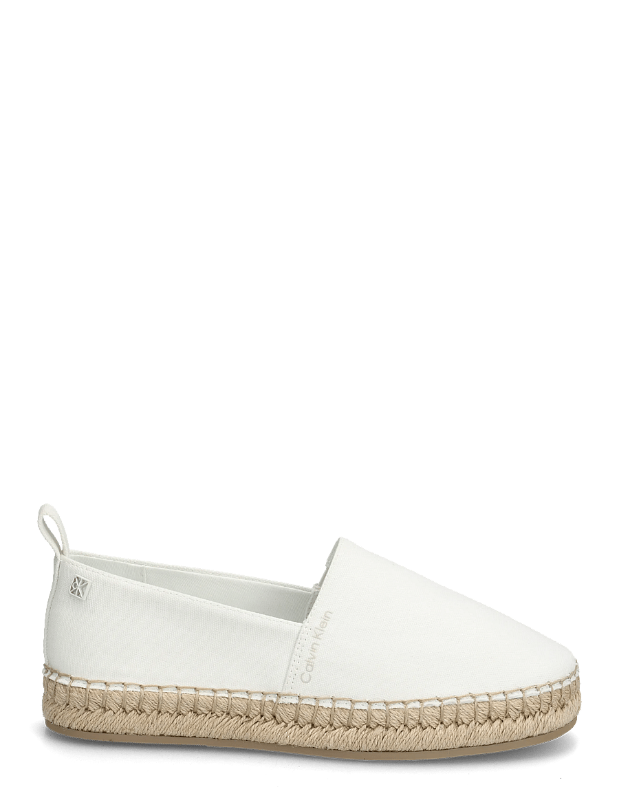 Calvin Klein - OBLIQUE ESPADRILLE CANVAS - espadrillos - off white - 1