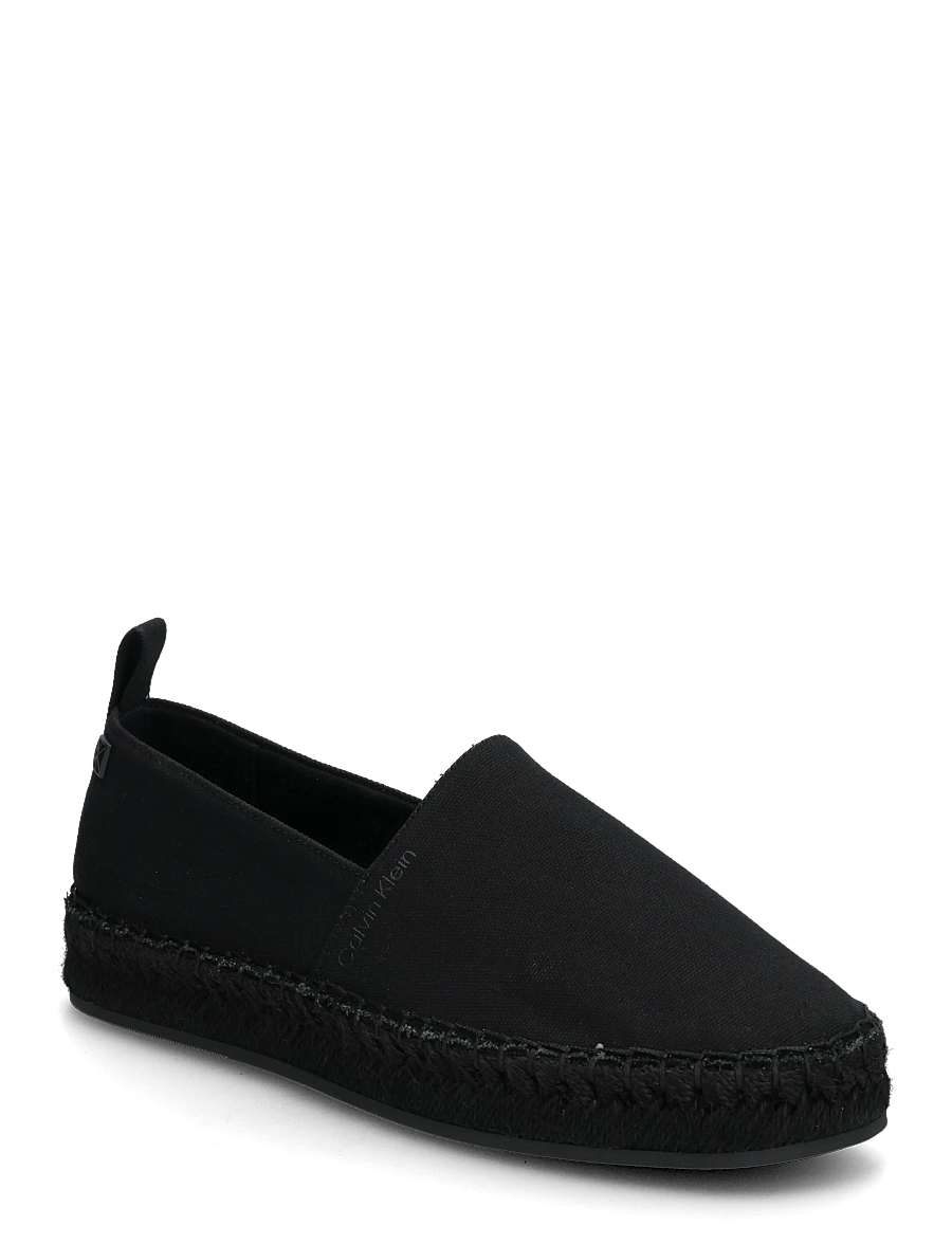 Calvin Klein - OBLIQUE ESPADRILLE CANVAS - espadrillos - triple black - 0