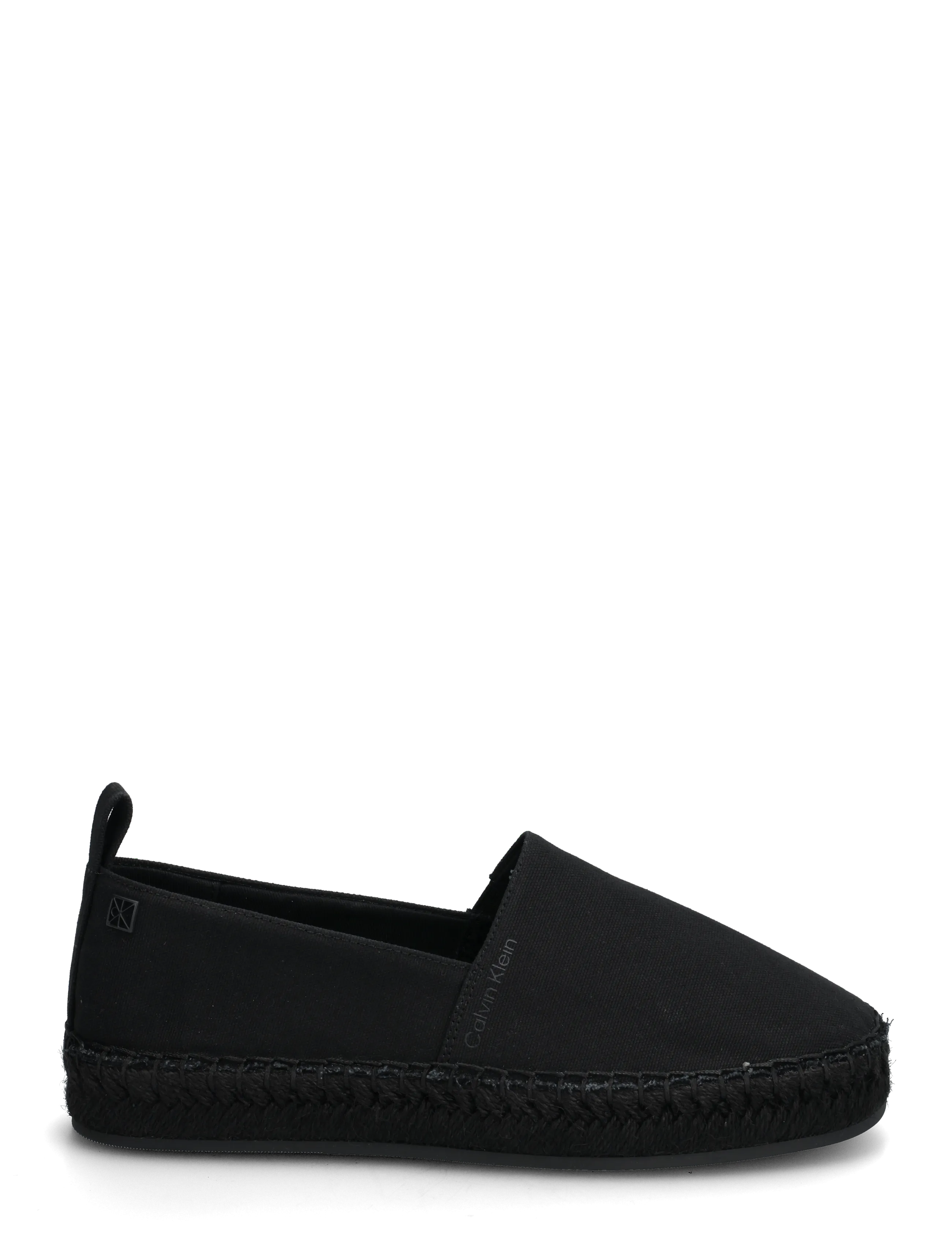 Calvin Klein - OBLIQUE ESPADRILLE CANVAS - espadrillos - triple black - 1