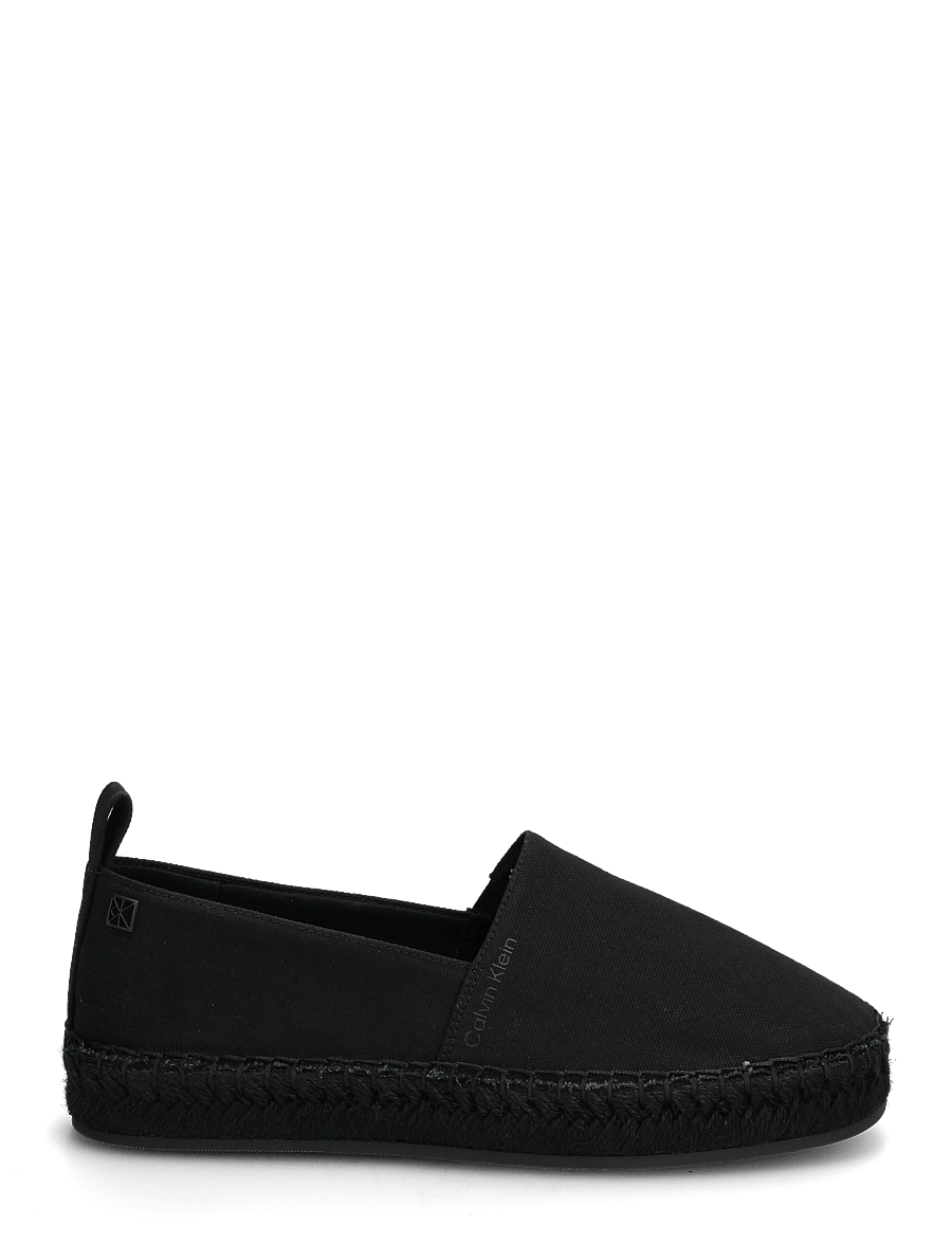 Calvin Klein - OBLIQUE ESPADRILLE CANVAS - espadrillos - triple black - 1