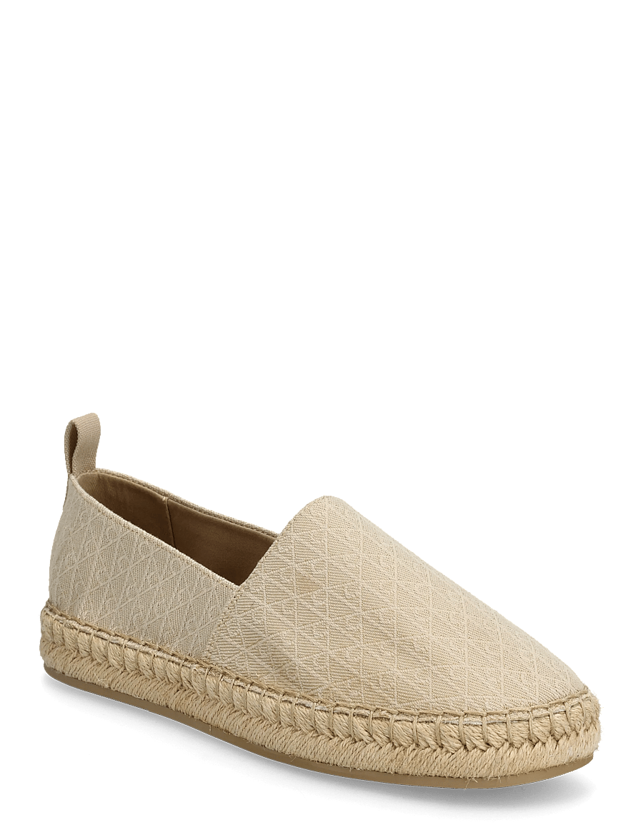Calvin Klein - OBLIQUE ESPADRILLE AOP - espadrilles - silver mink - 0