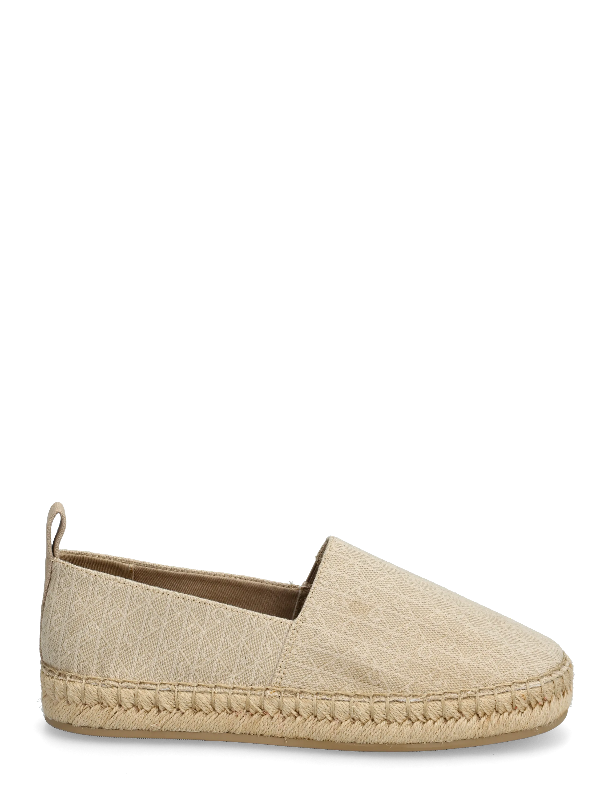 Calvin Klein - OBLIQUE ESPADRILLE AOP - espadrilles - silver mink - 1