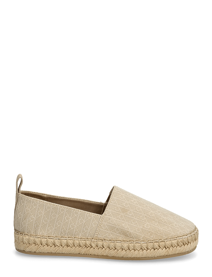 Calvin Klein - OBLIQUE ESPADRILLE AOP - espadrilles - silver mink - 1