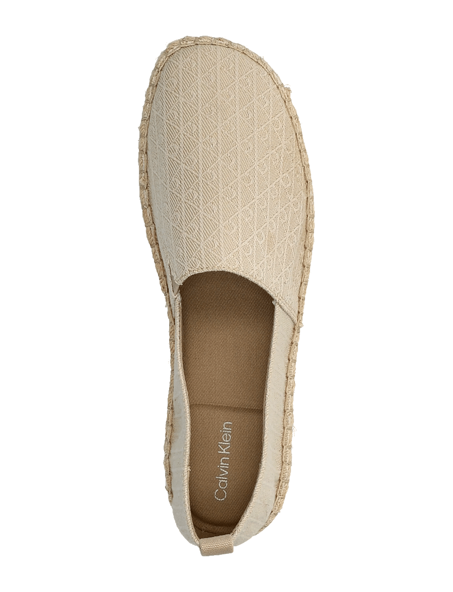 Calvin Klein - OBLIQUE ESPADRILLE AOP - espadrilles - silver mink - 3