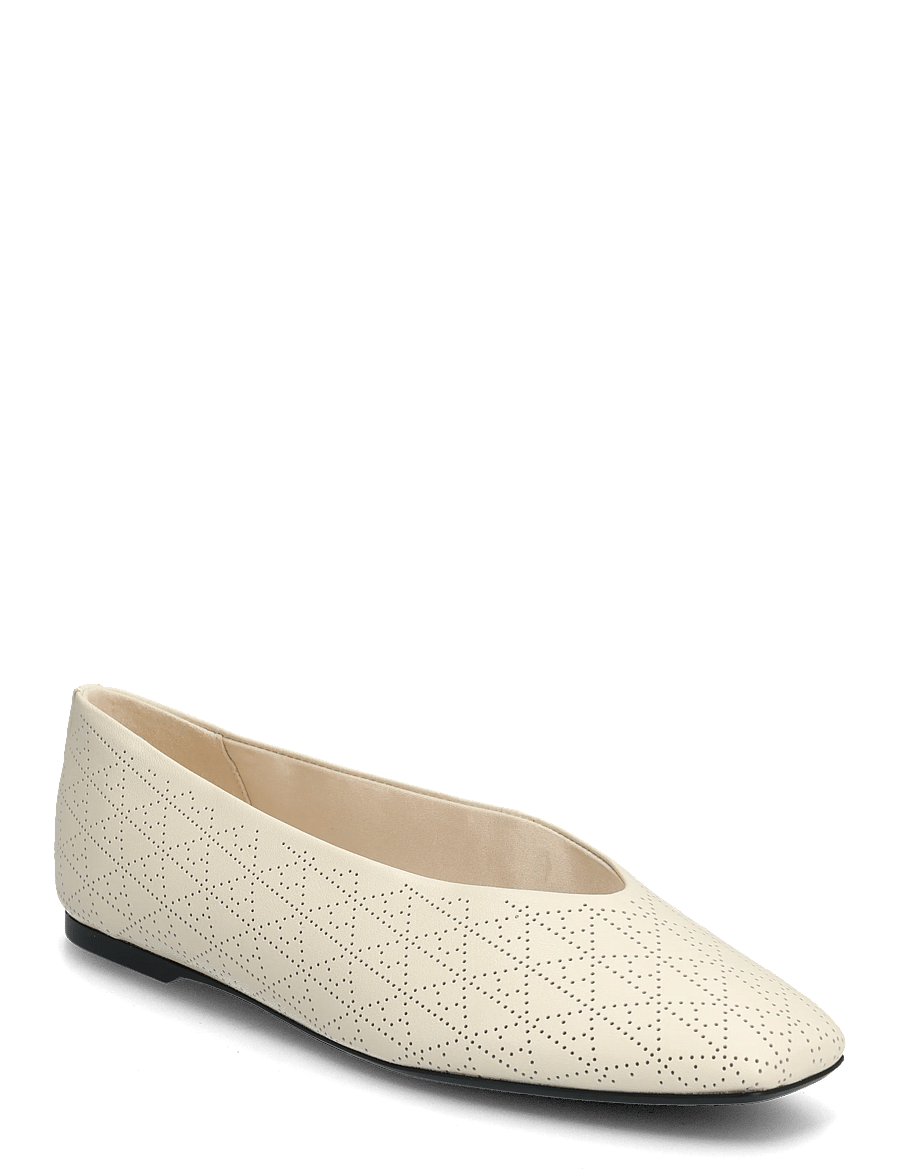Calvin Klein - SQUARE BALLERINA AOP LTH - særlige begivenheder - light cashew - 0