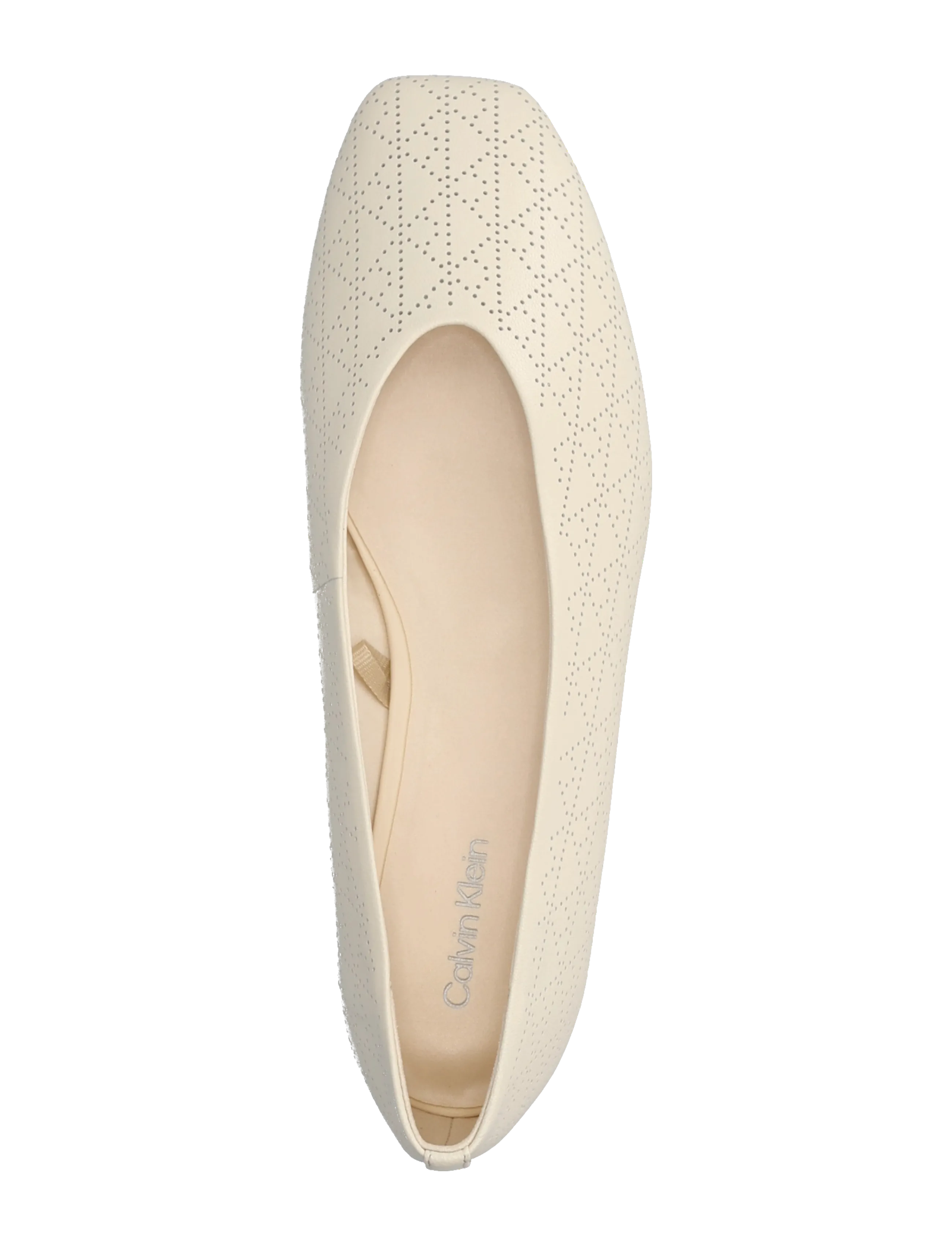 Calvin Klein - SQUARE BALLERINA AOP LTH - særlige begivenheder - light cashew - 3
