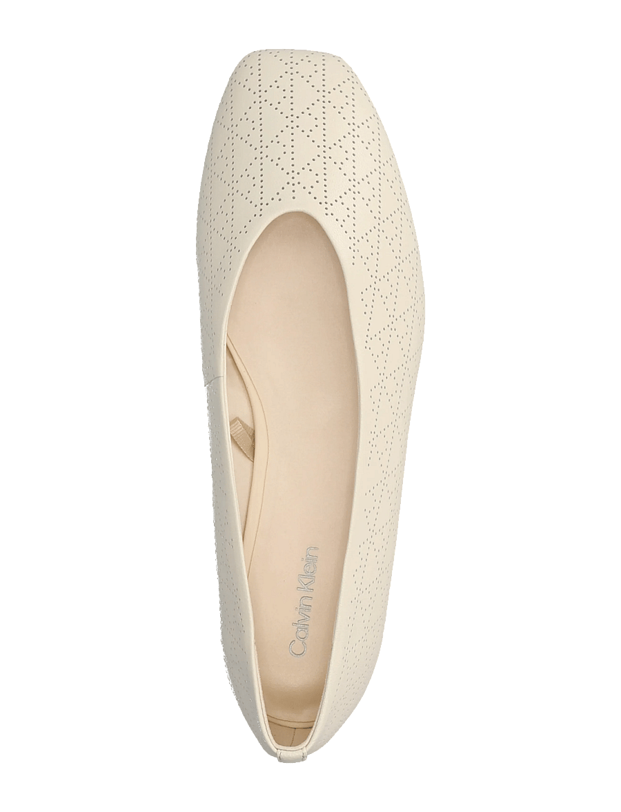 Calvin Klein - SQUARE BALLERINA AOP LTH - særlige begivenheder - light cashew - 3