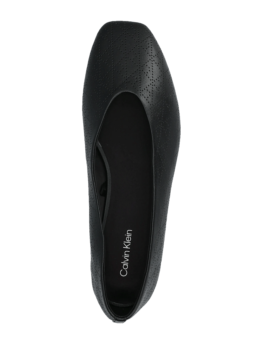 Calvin Klein - SQUARE BALLERINA AOP LTH - særlige begivenheder - triple black mono - 3