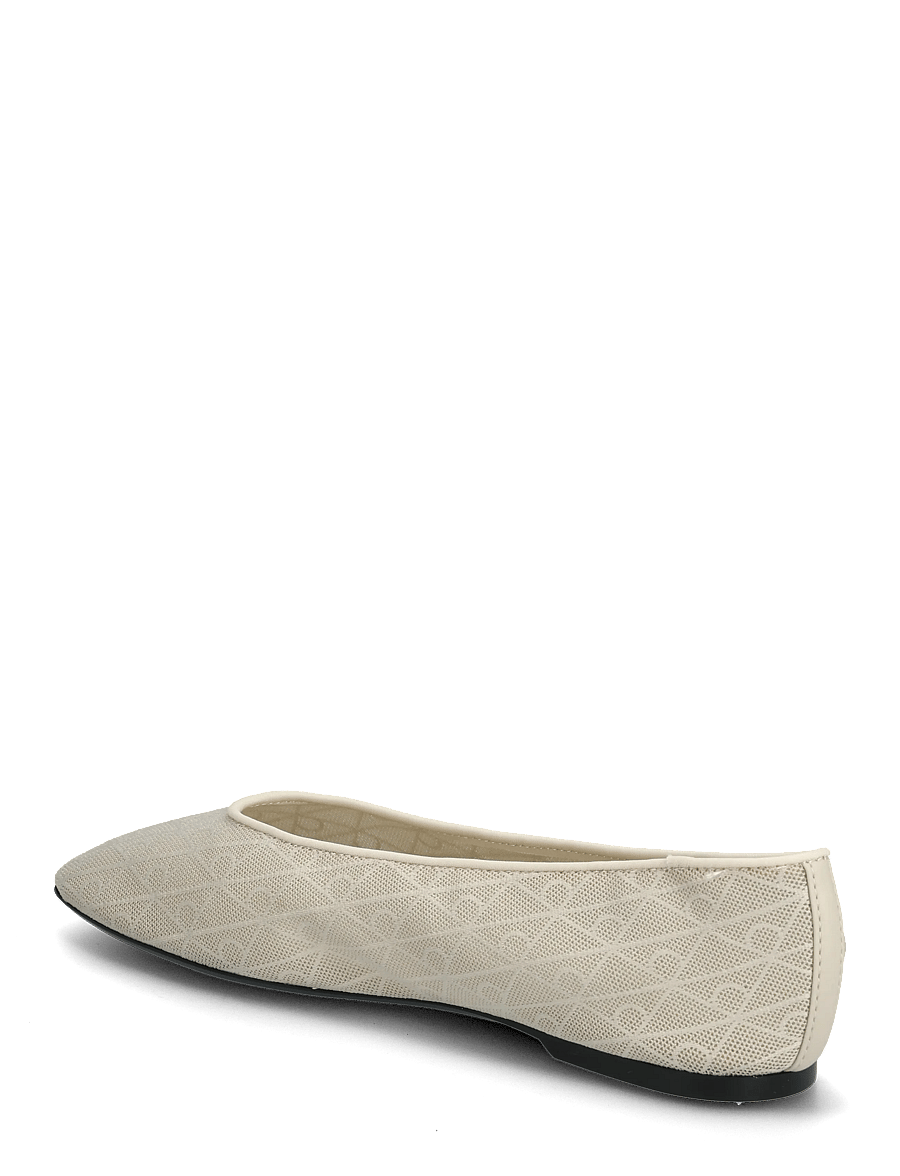 Calvin Klein - SQUARE BALLERINA AOP MESH - særlige begivenheder - oatmeal - 2