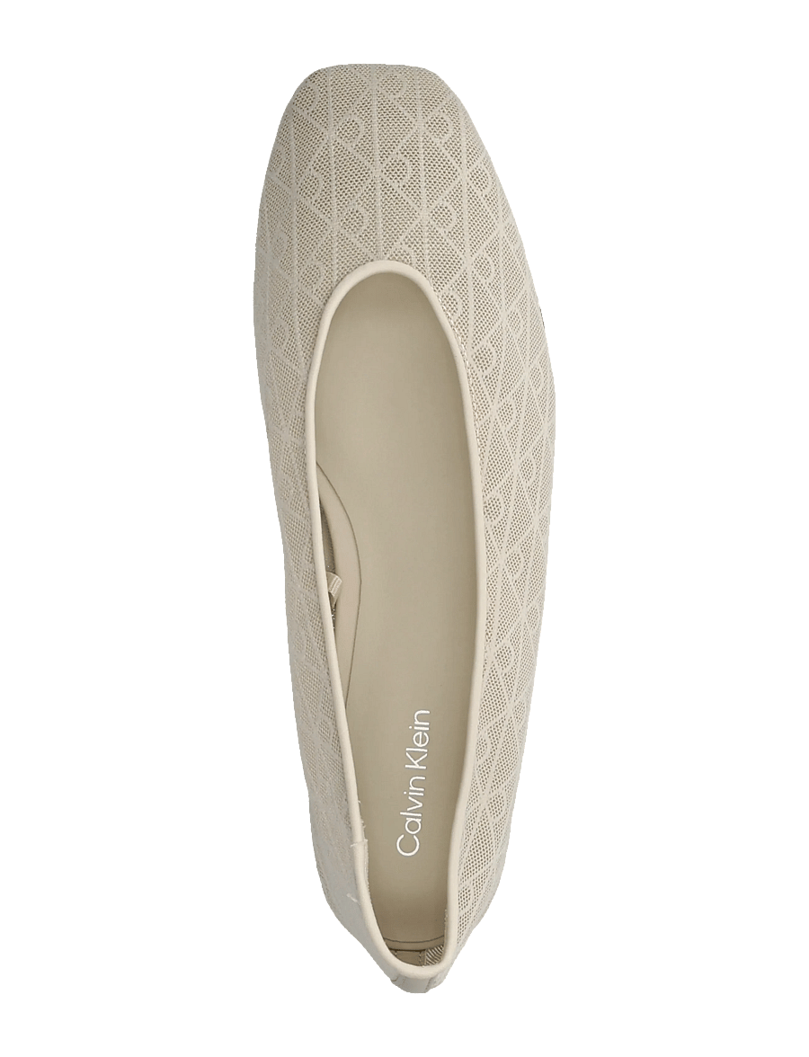 Calvin Klein - SQUARE BALLERINA AOP MESH - særlige begivenheder - oatmeal - 3