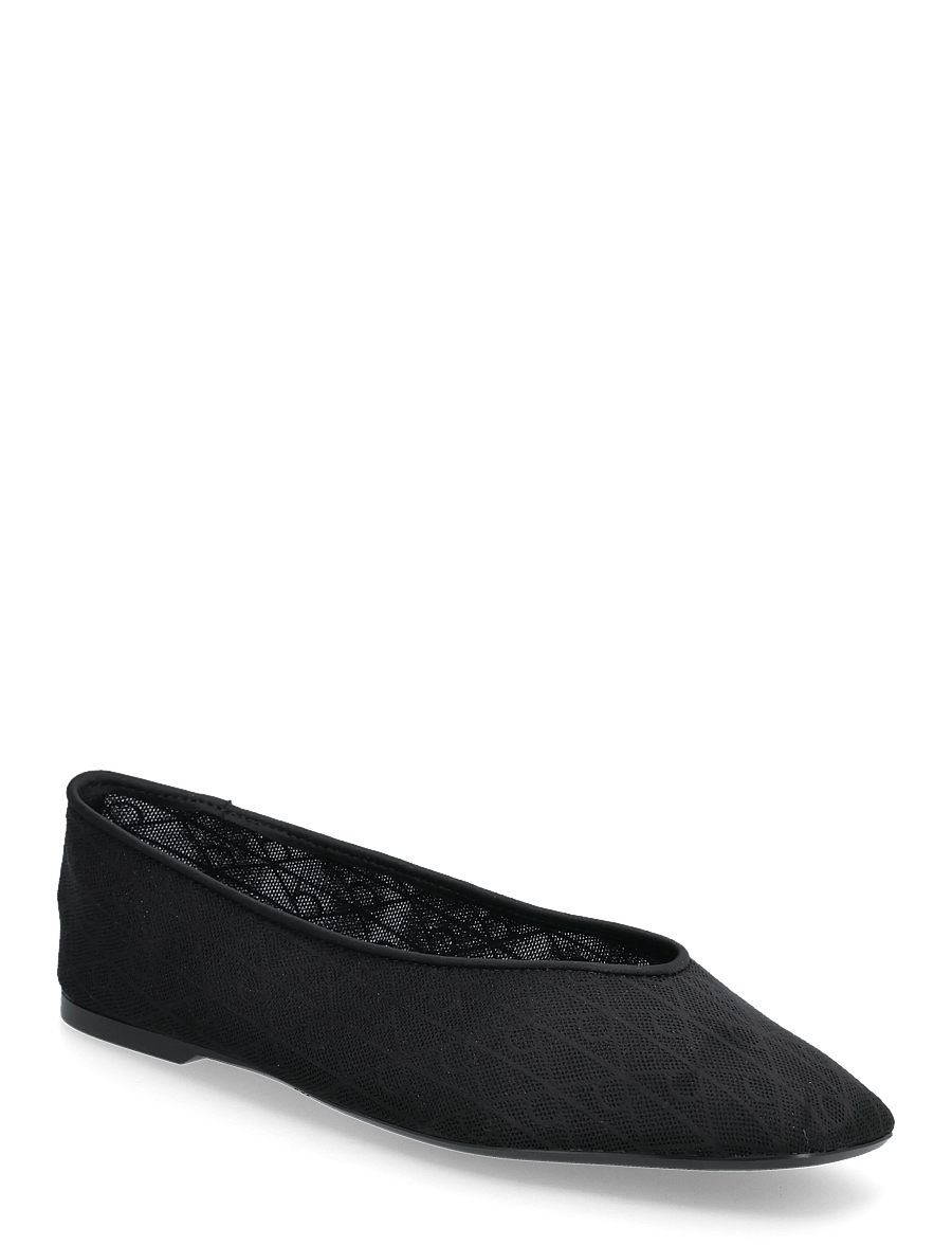 Calvin Klein - SQUARE BALLERINA AOP MESH - særlige begivenheder - triple black mono - 0