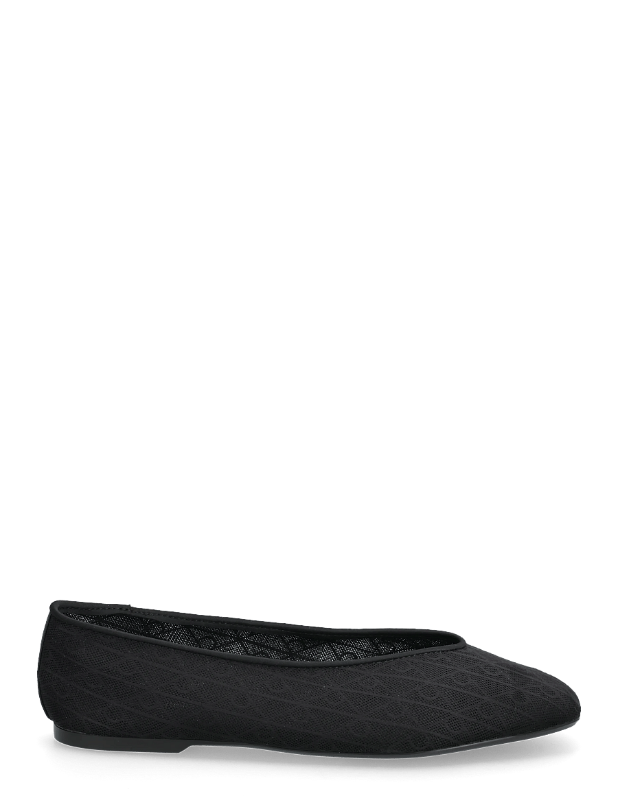 Calvin Klein - SQUARE BALLERINA AOP MESH - særlige begivenheder - triple black mono - 1