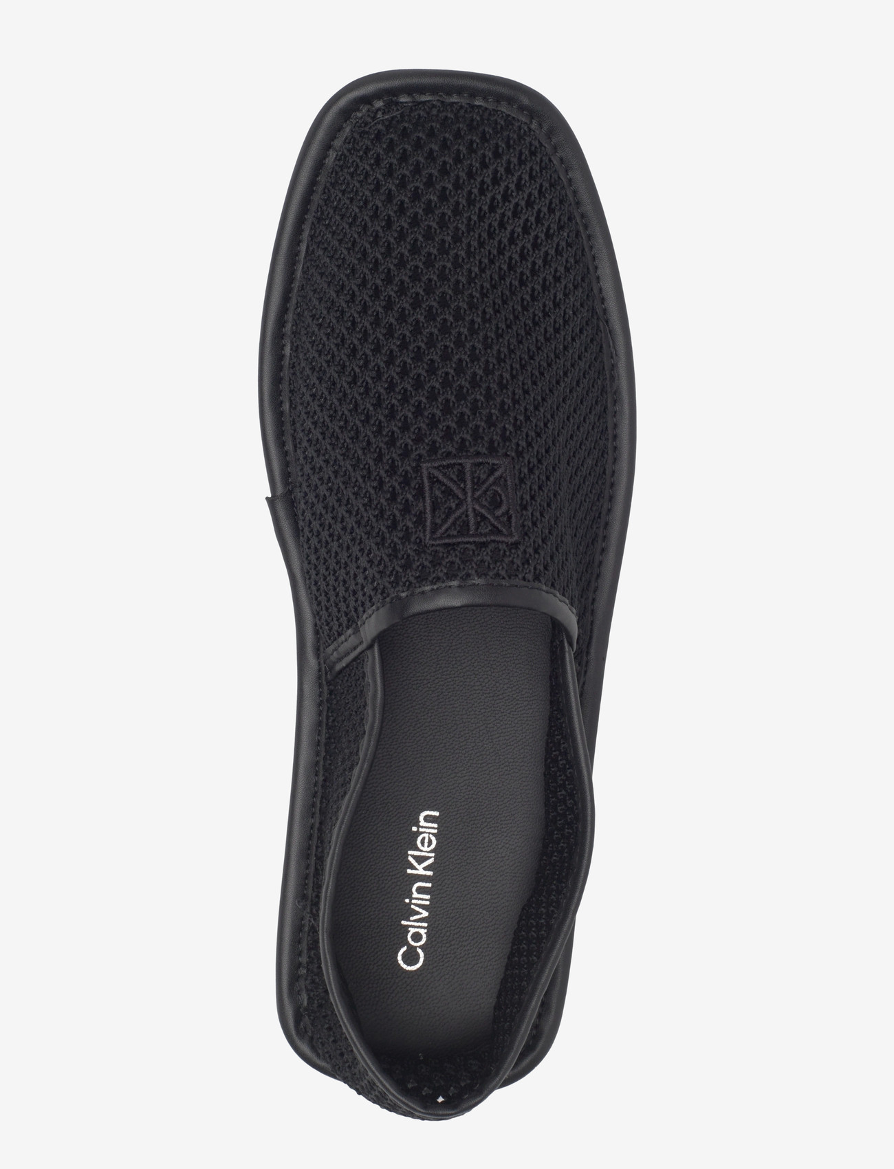 Calvin Klein - SQUARE DRIVER MESH - loafers - triple black - 3