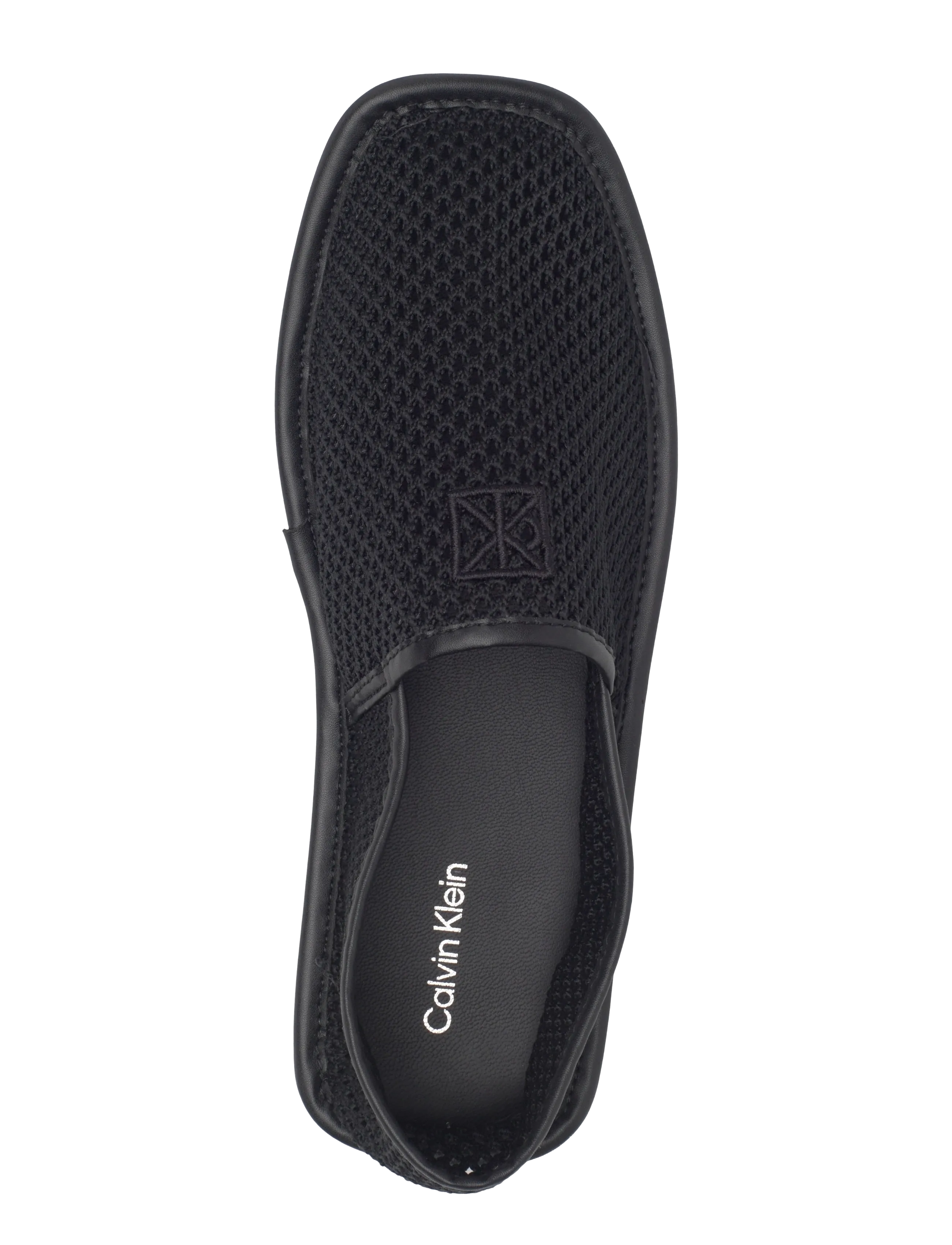Calvin Klein - SQUARE DRIVER MESH - loafers - triple black - 3