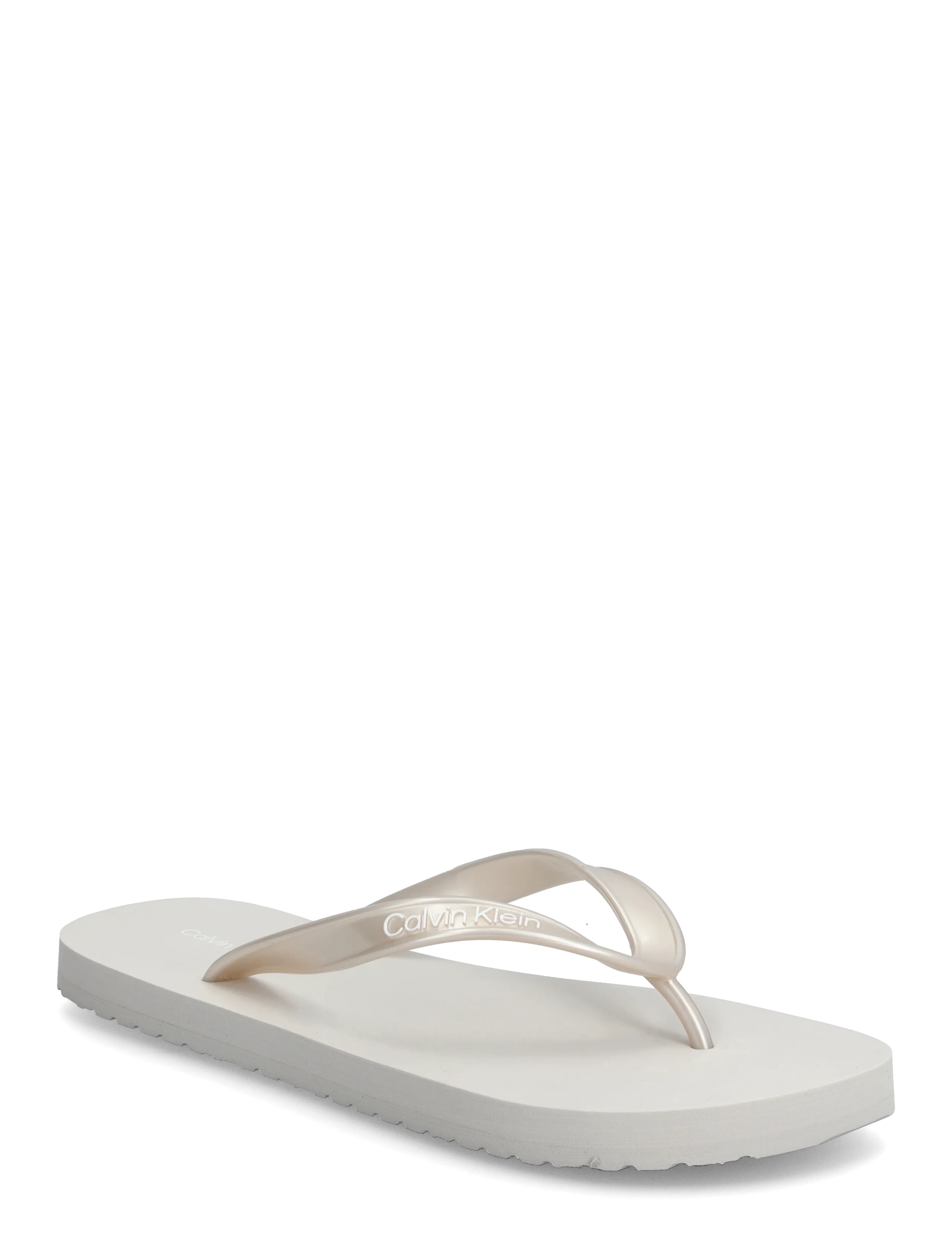 Calvin Klein FLIP FLOP TPU METALLIC - Flip Flops - SILVER / silver