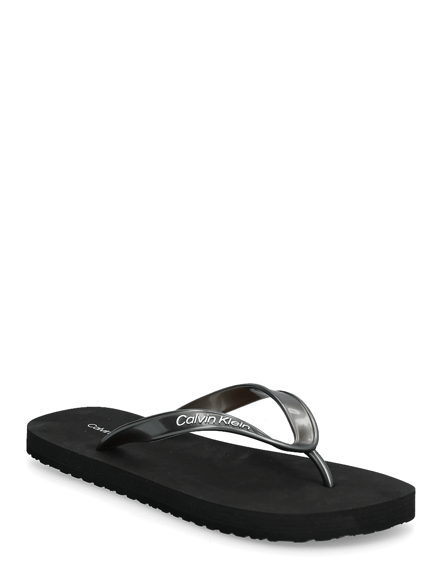 Calvin Klein - FLIP FLOP TPU METALLIC - flip flops - triple black - 0