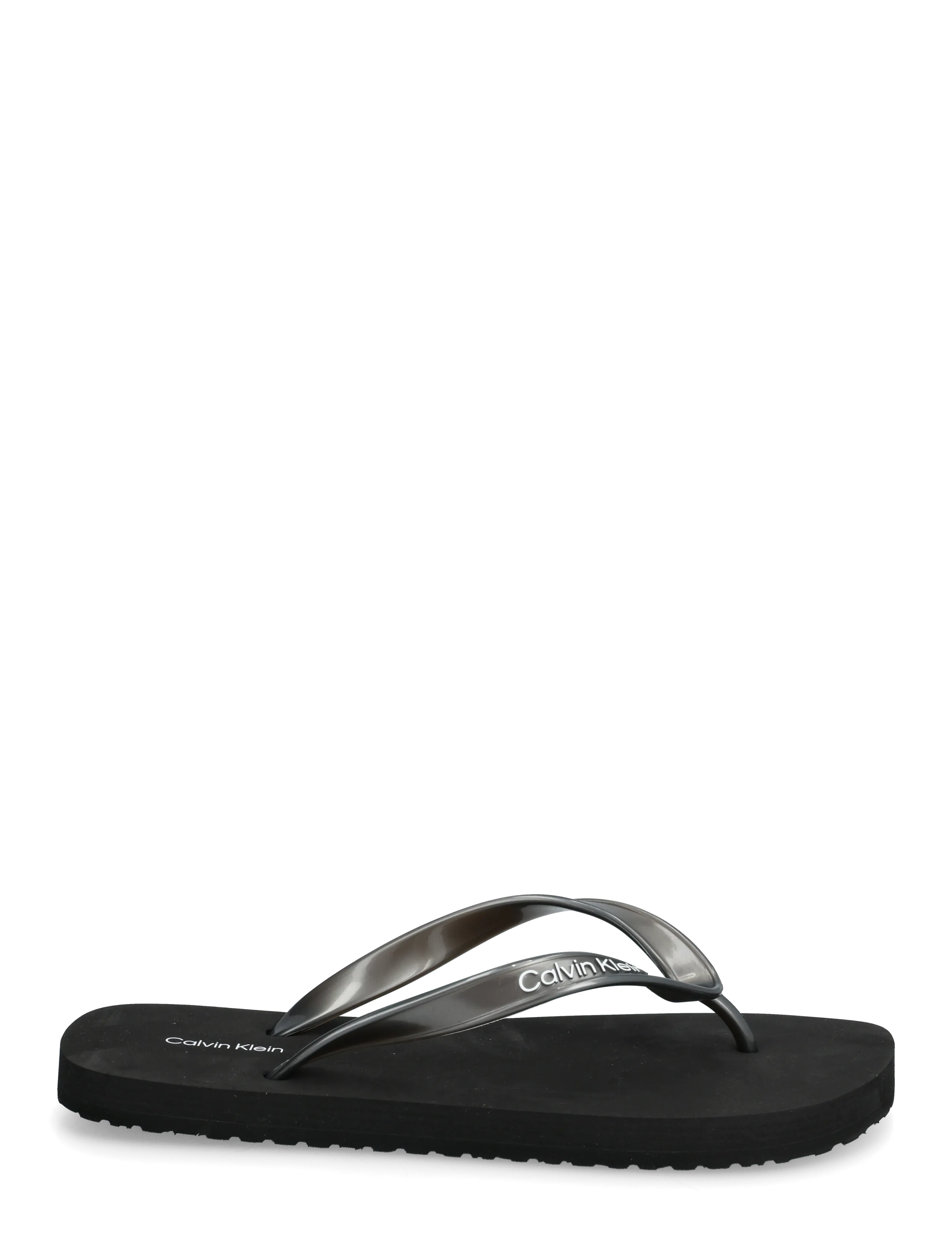 Calvin Klein - FLIP FLOP TPU METALLIC - klipklapper - triple black - 1