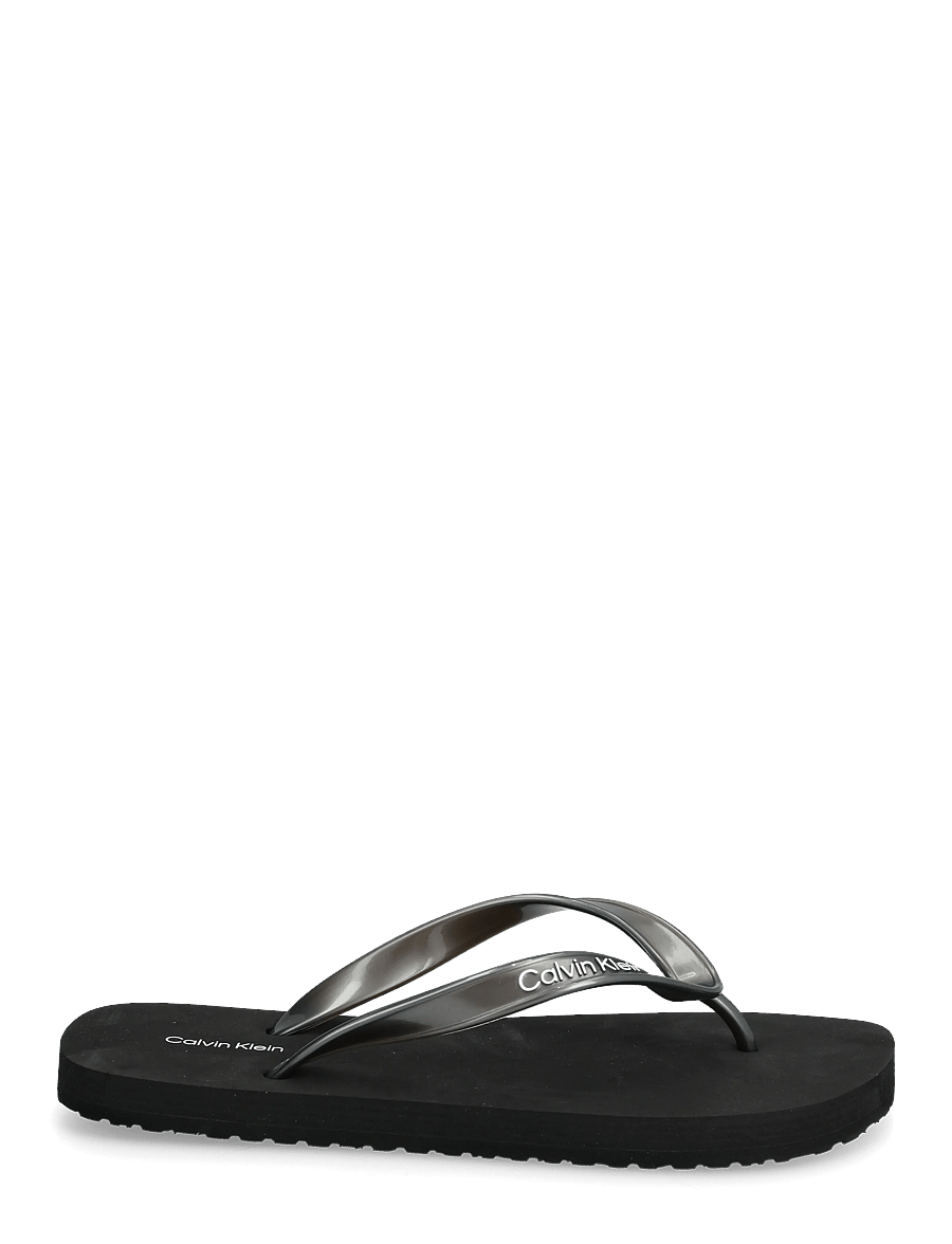Calvin Klein - FLIP FLOP TPU METALLIC - flip flops - triple black - 1
