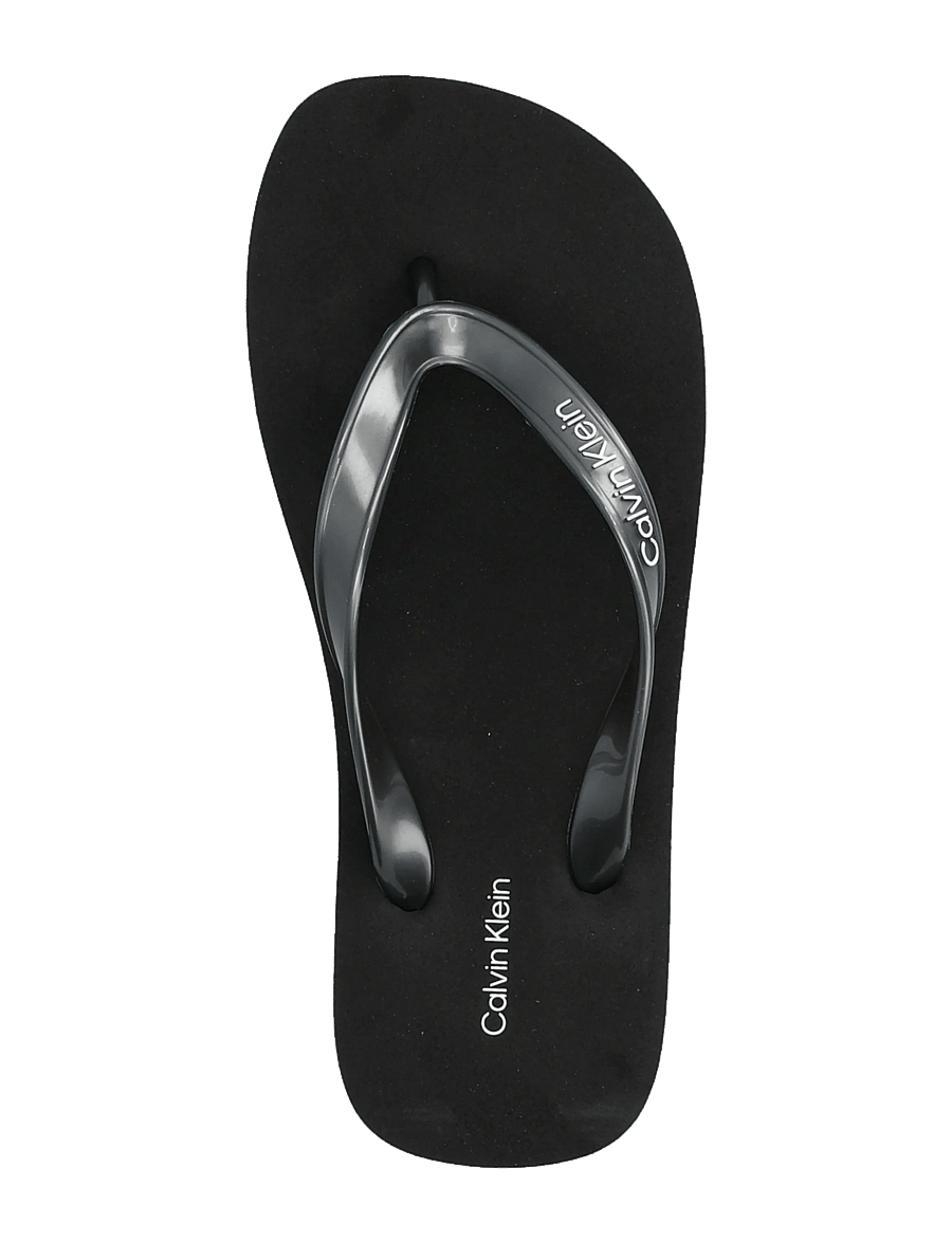 Calvin Klein - FLIP FLOP TPU METALLIC - flip flops - triple black - 3