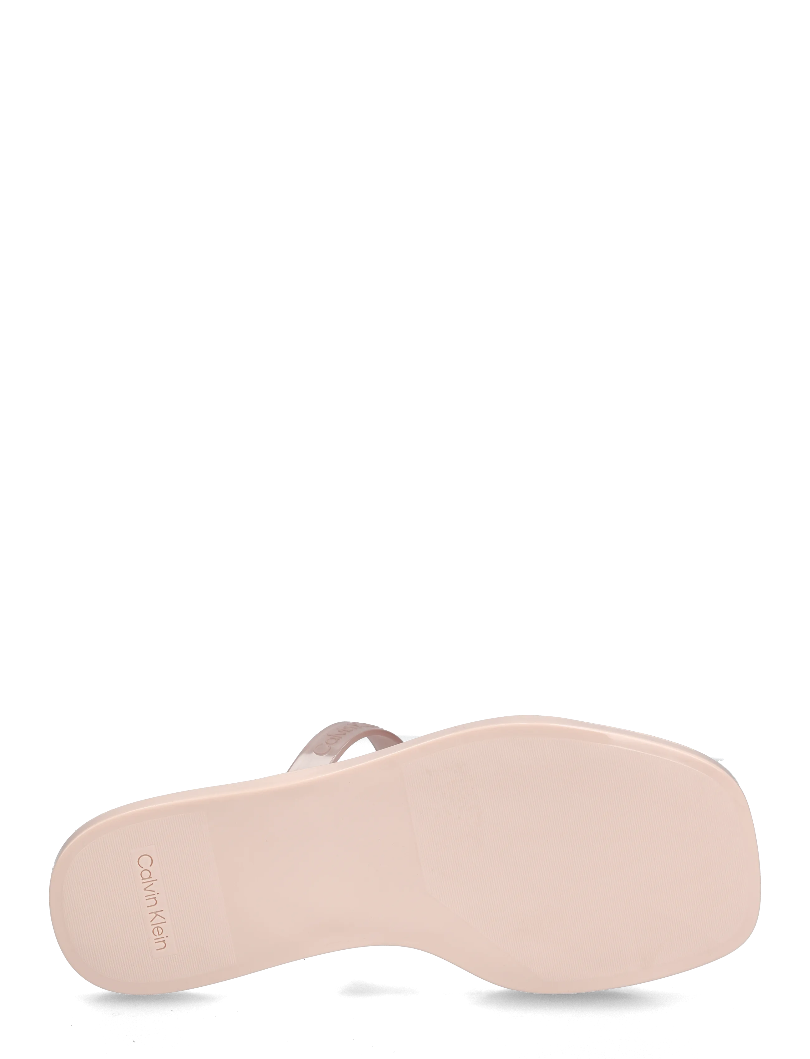 Calvin Klein - JELLY SNDL DOUB BAR SHINY ST TPU - flade sandaler - peach whip - 4