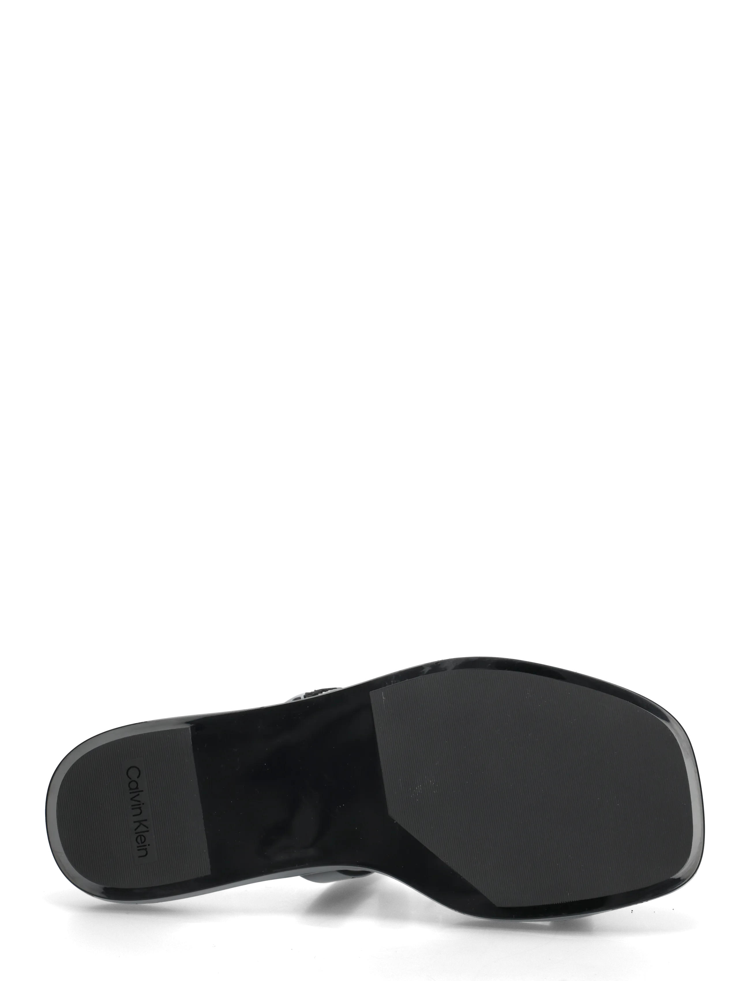 Calvin Klein - JELLY SNDL DOUB BAR SHINY ST TPU - flade sandaler - triple black - 4