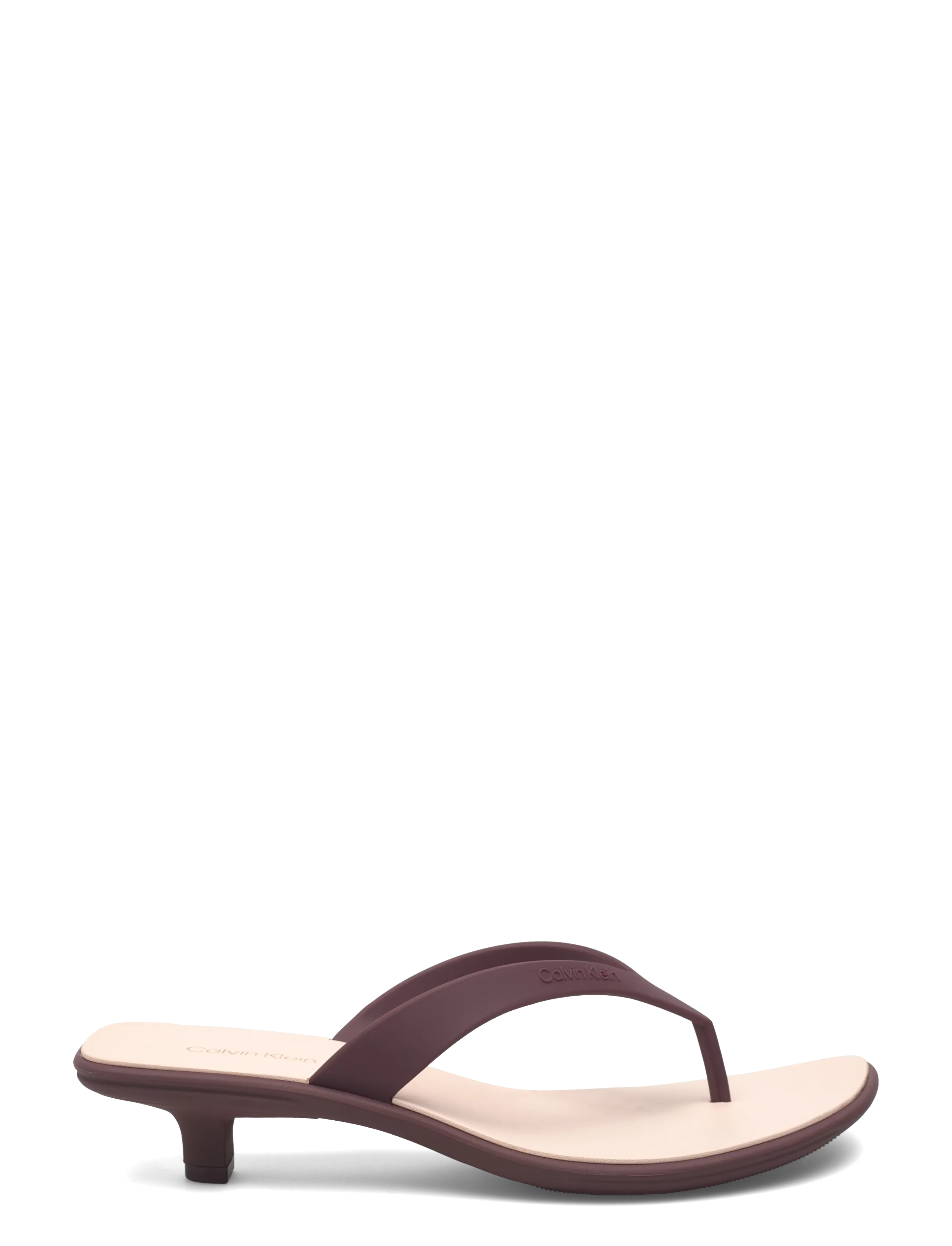 Calvin Klein - FLIP FLOP KITTEN HEEL THONG TPU - sandaler med hæl - bordeaux whisper pink - 1