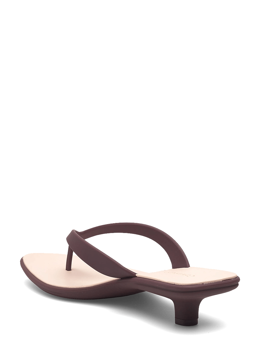 Calvin Klein - FLIP FLOP KITTEN HEEL THONG TPU - sandaletten - bordeaux whisper pink - 2