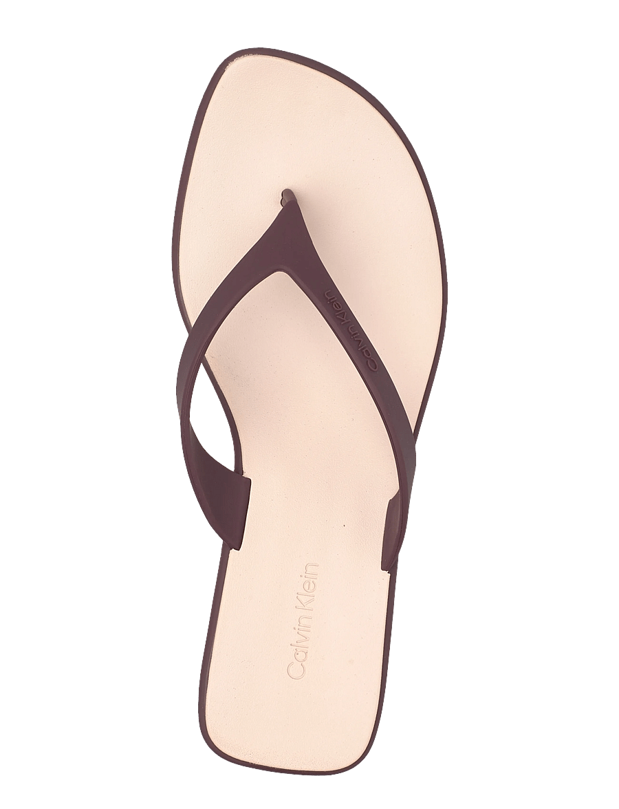 Calvin Klein - FLIP FLOP KITTEN HEEL THONG TPU - sandaletten - bordeaux whisper pink - 3