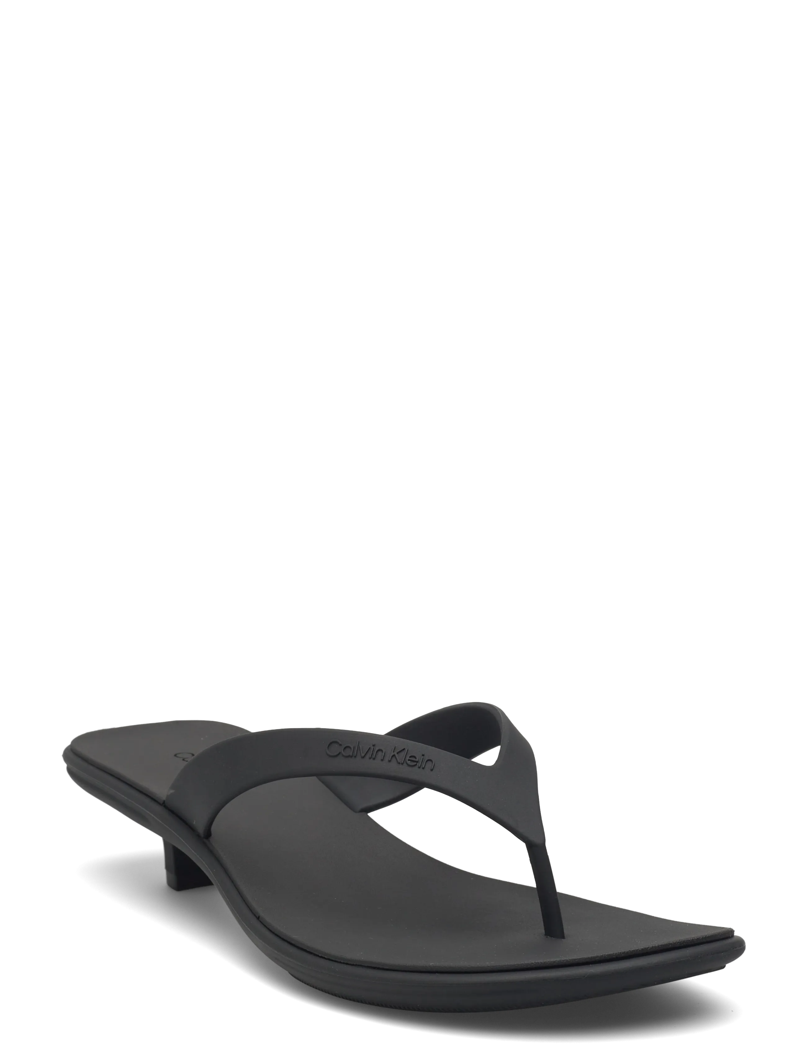Calvin Klein FLIP FLOP KITTEN HEEL THONG TPU - Absatzschuhe - TRIPLE BLACK / black