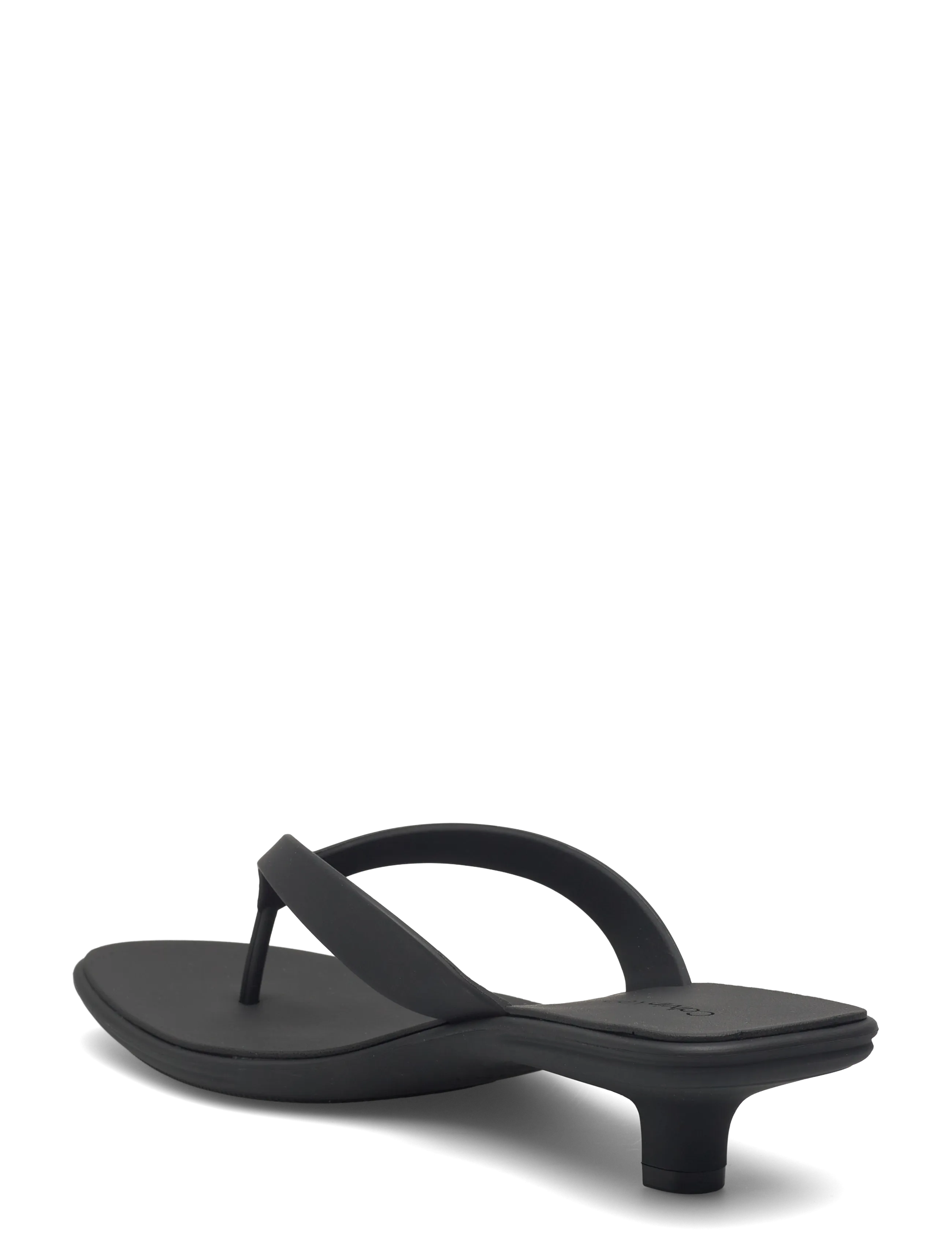 Calvin Klein - FLIP FLOP KITTEN HEEL THONG TPU - sandales à talons - triple black - 2