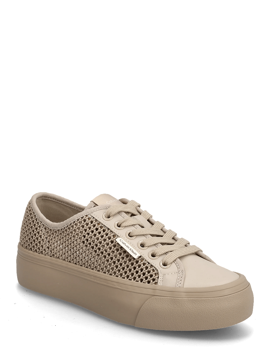 Calvin Klein - VULC FLATF LACE UP LIN MESH - niedrige sneakers - nomad - 0
